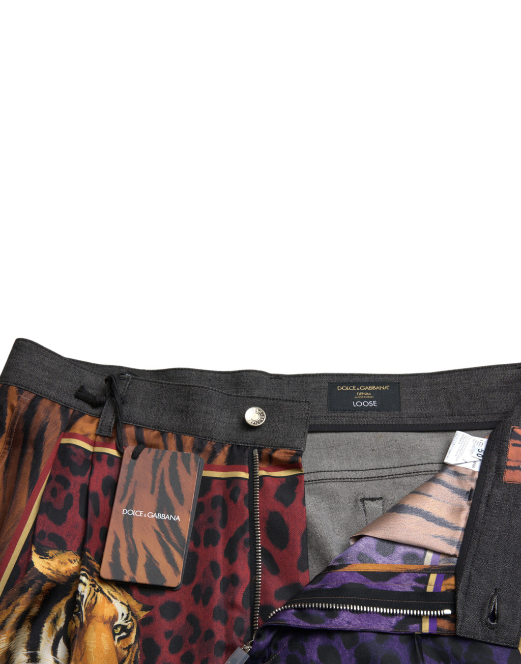 Dolce & Gabbana Multicolor Relaxed Fit Jeans for Men additional view