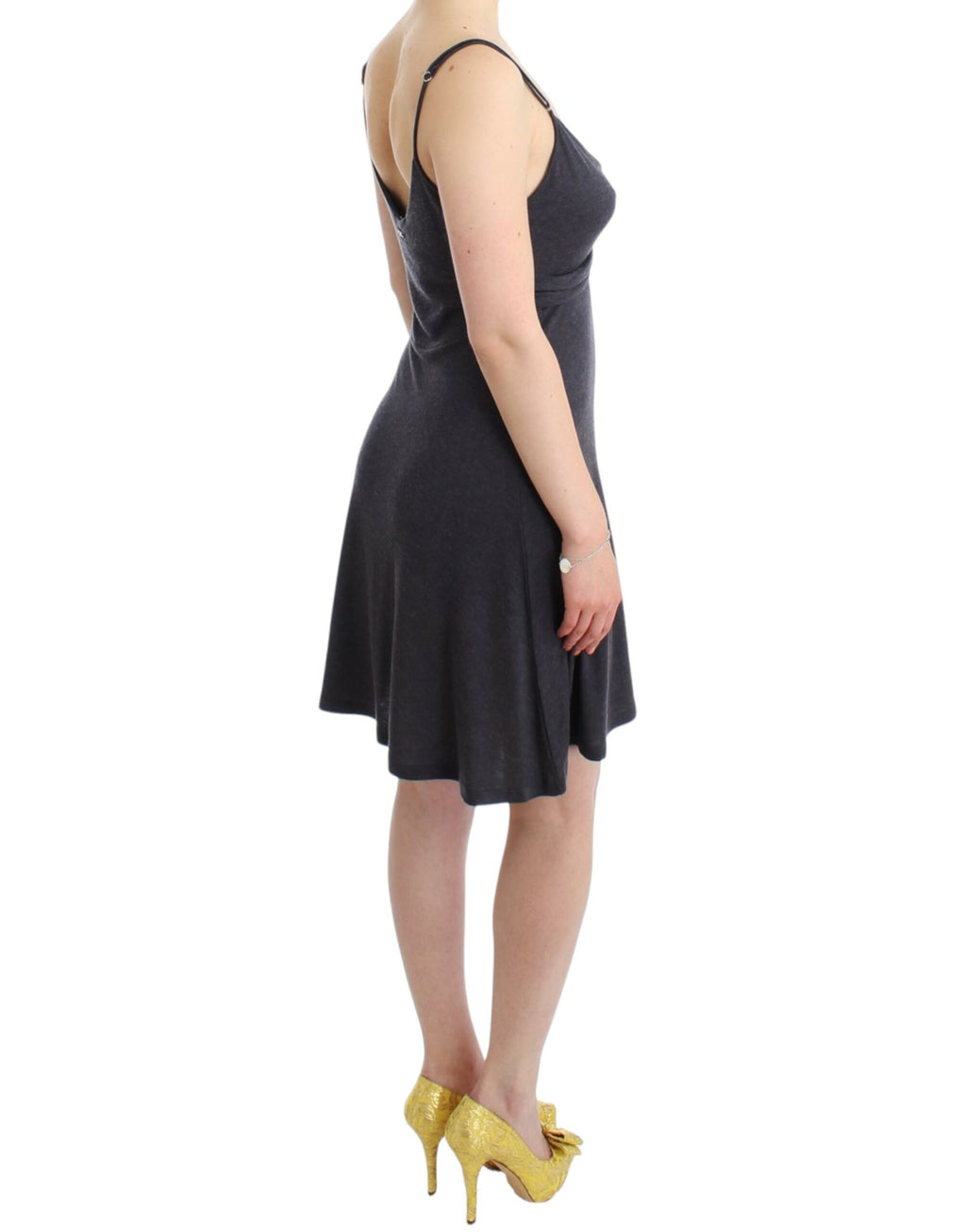 Costume National Grey Midi Dress for Women side view