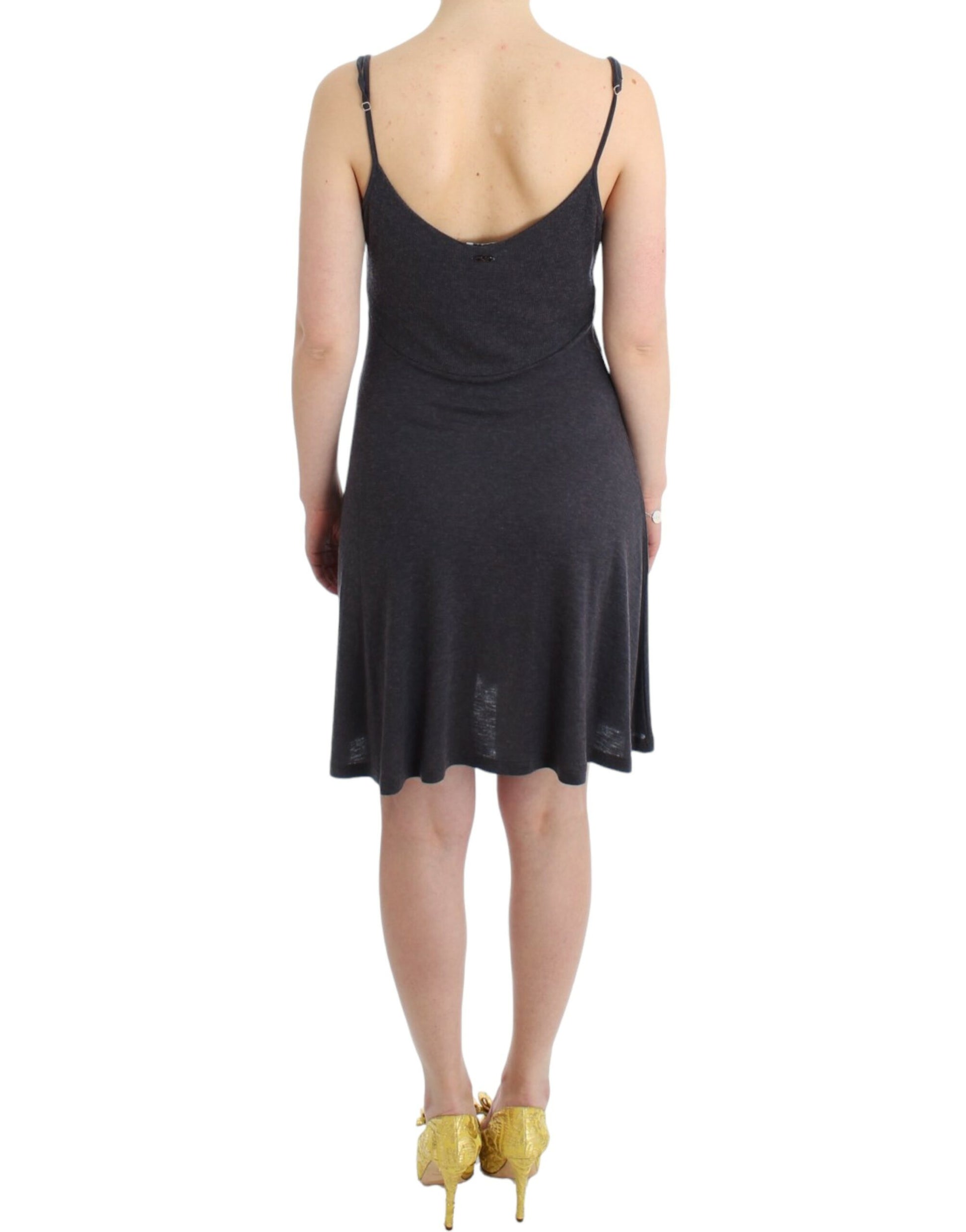 Costume National Grey Midi Dress for Women detail view