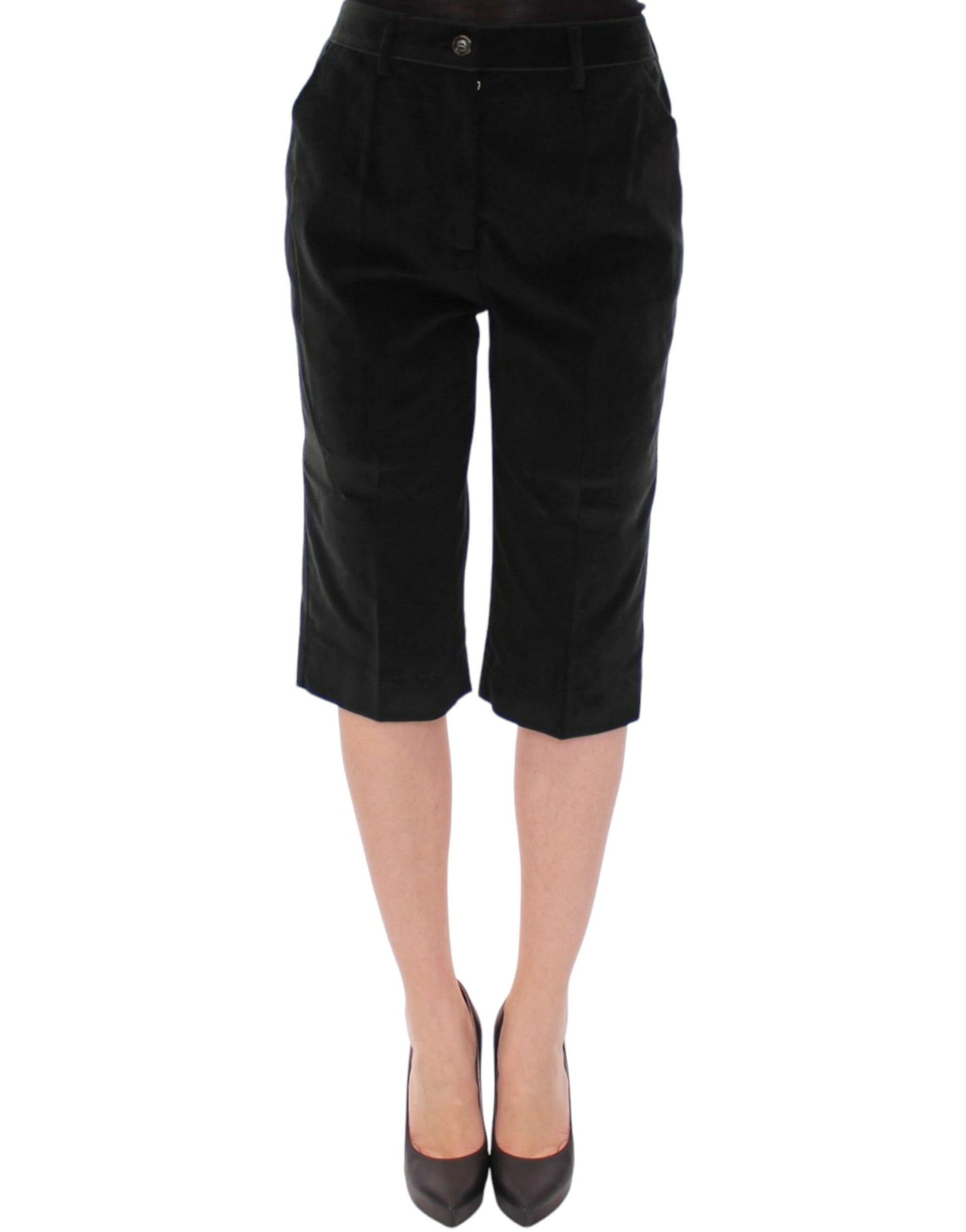Shorts en coton vert foncé Dolce & Gabbana