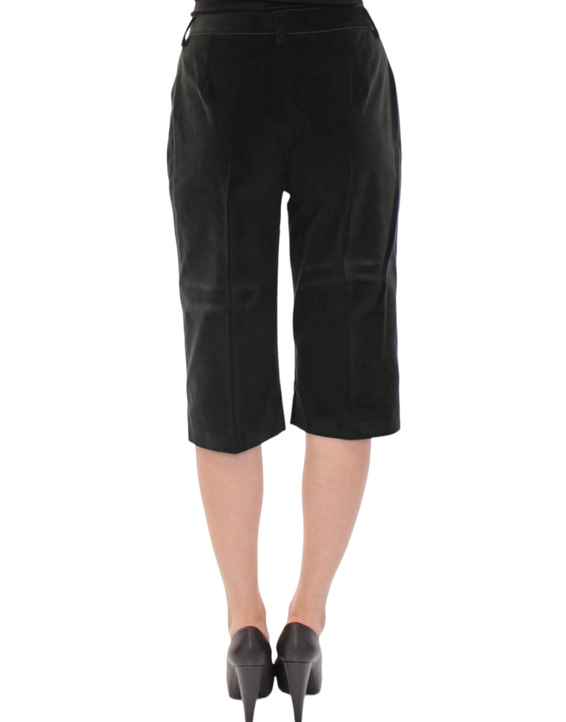 Shorts en coton vert foncé Dolce & Gabbana