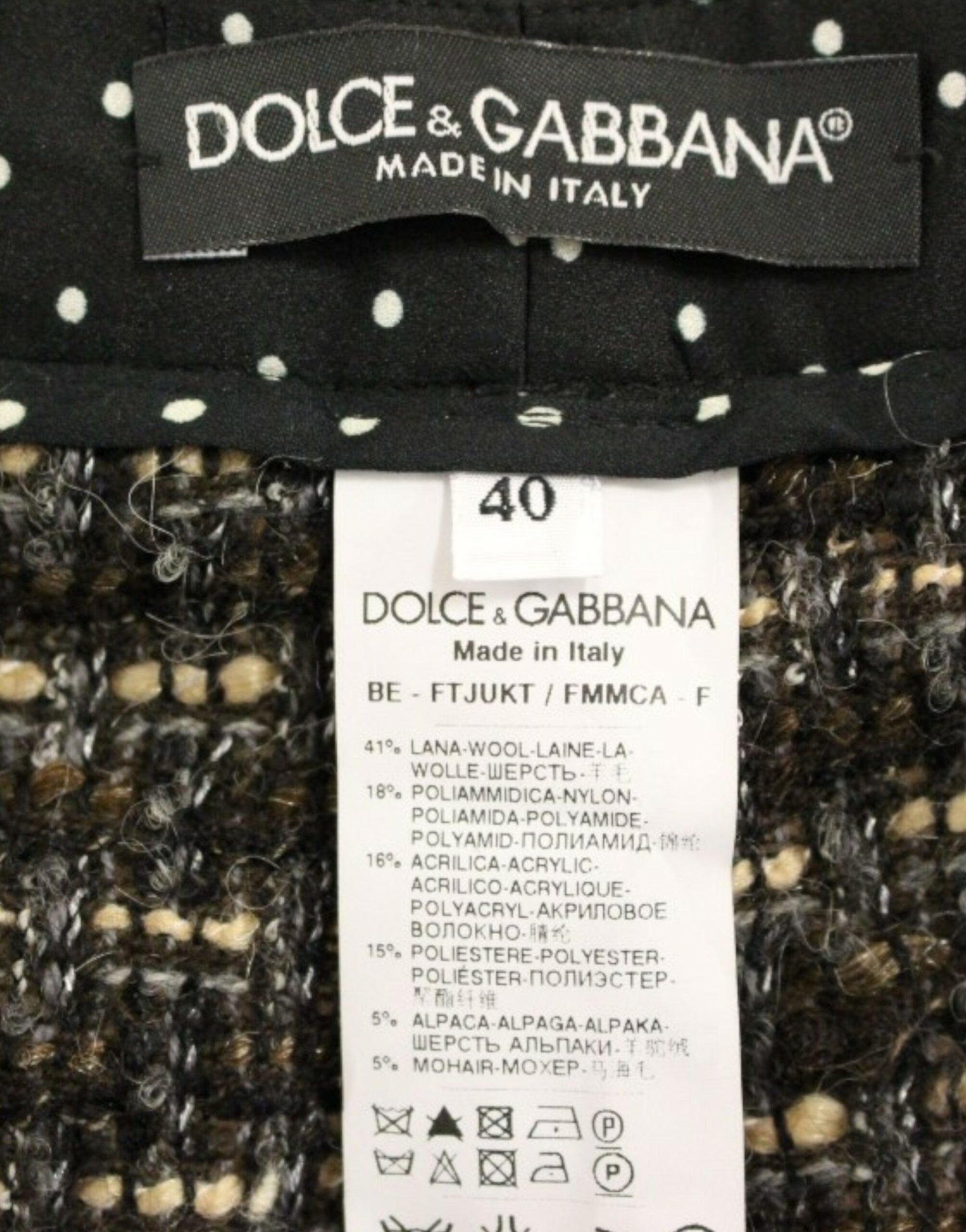 Shorts en laine multicolores Dolce & Gabbana
