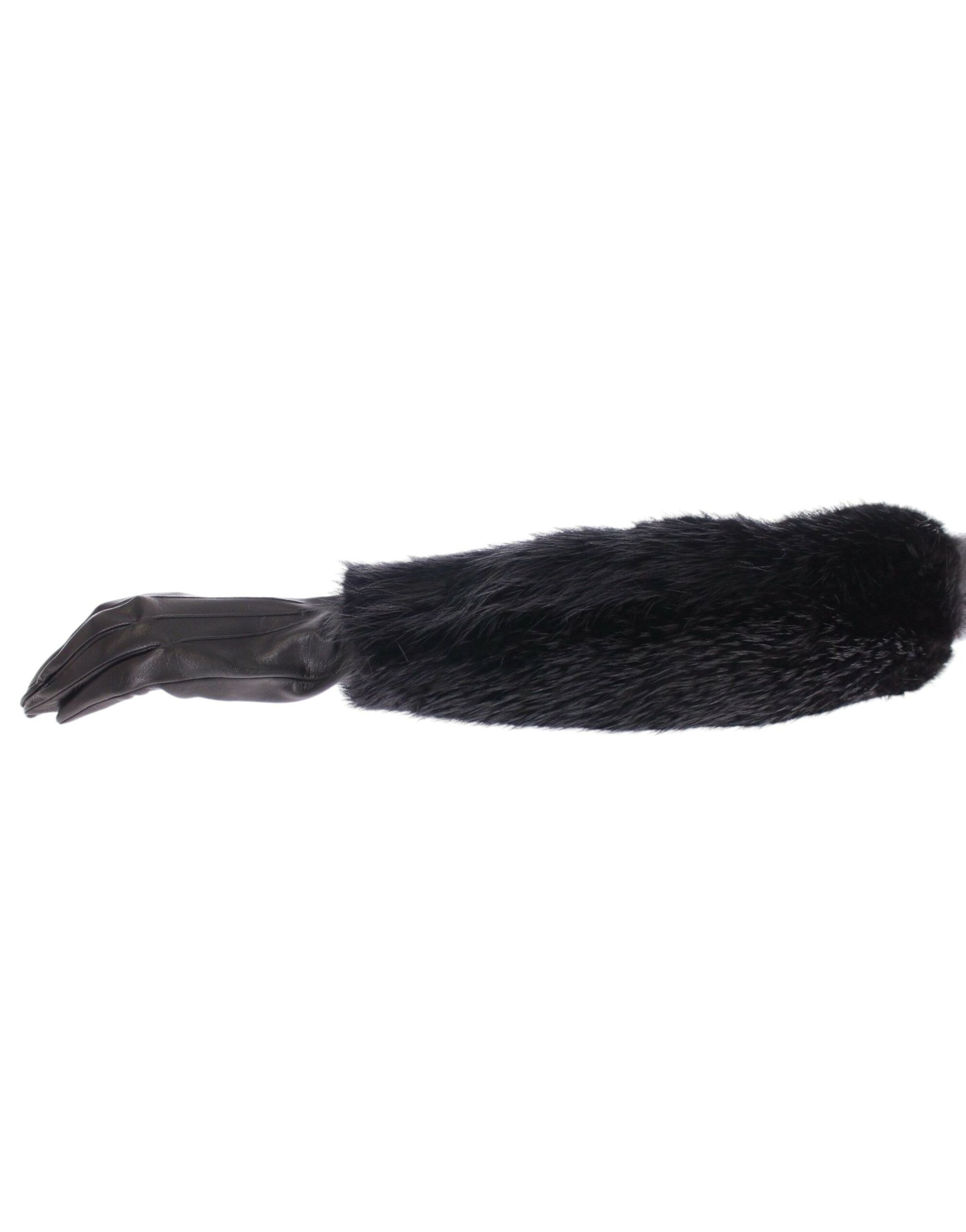 Dolce & Gabbana Black Gloves for Women detail view