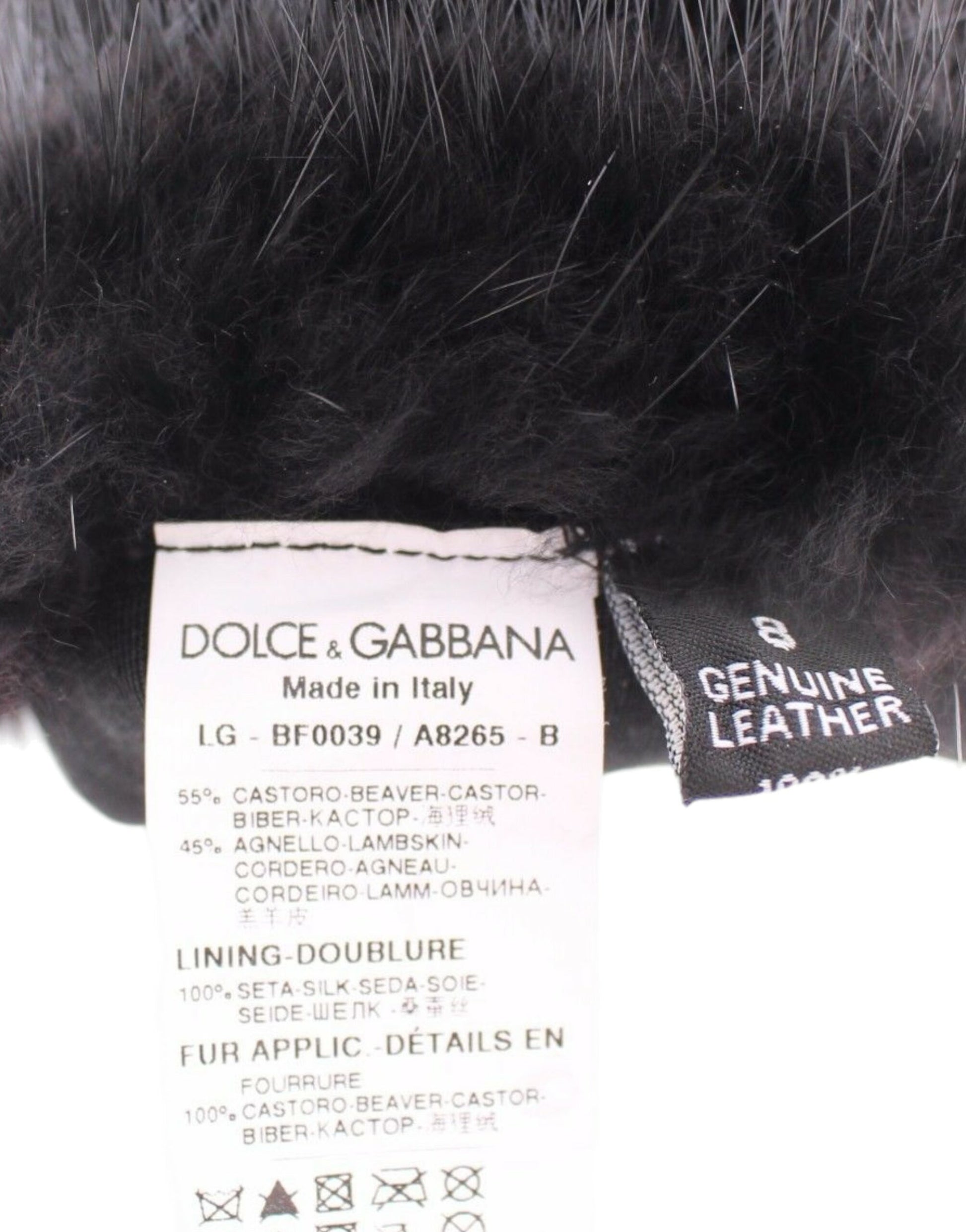 Dolce & Gabbana Black Gloves for Women additional view