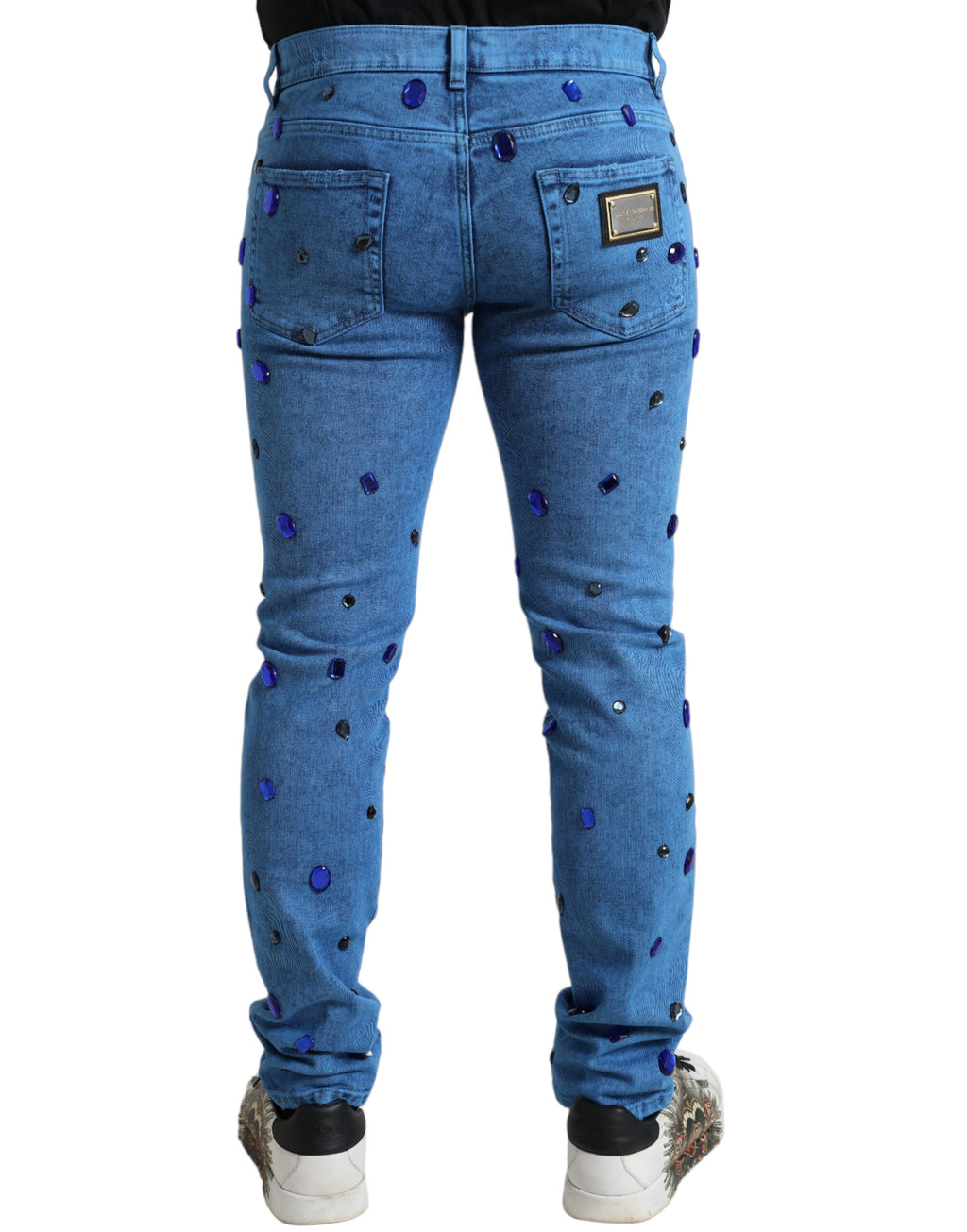Dolce & Gabbana Blue Skinny Jeans for Men alternate view