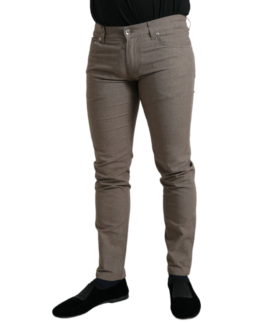 Dolce & Gabbana Brown Skinny Pants for Men alternate view
