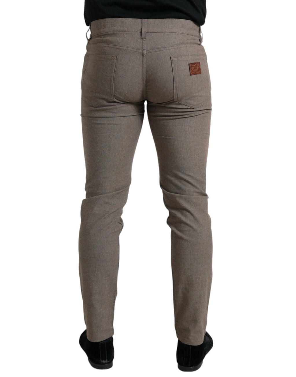 Dolce & Gabbana Brown Skinny Pants for Men detail view