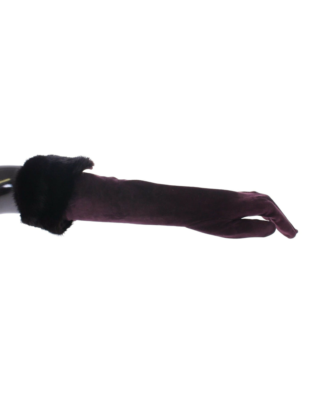 Dolce & Gabbana Purple Gloves for Women alternate view