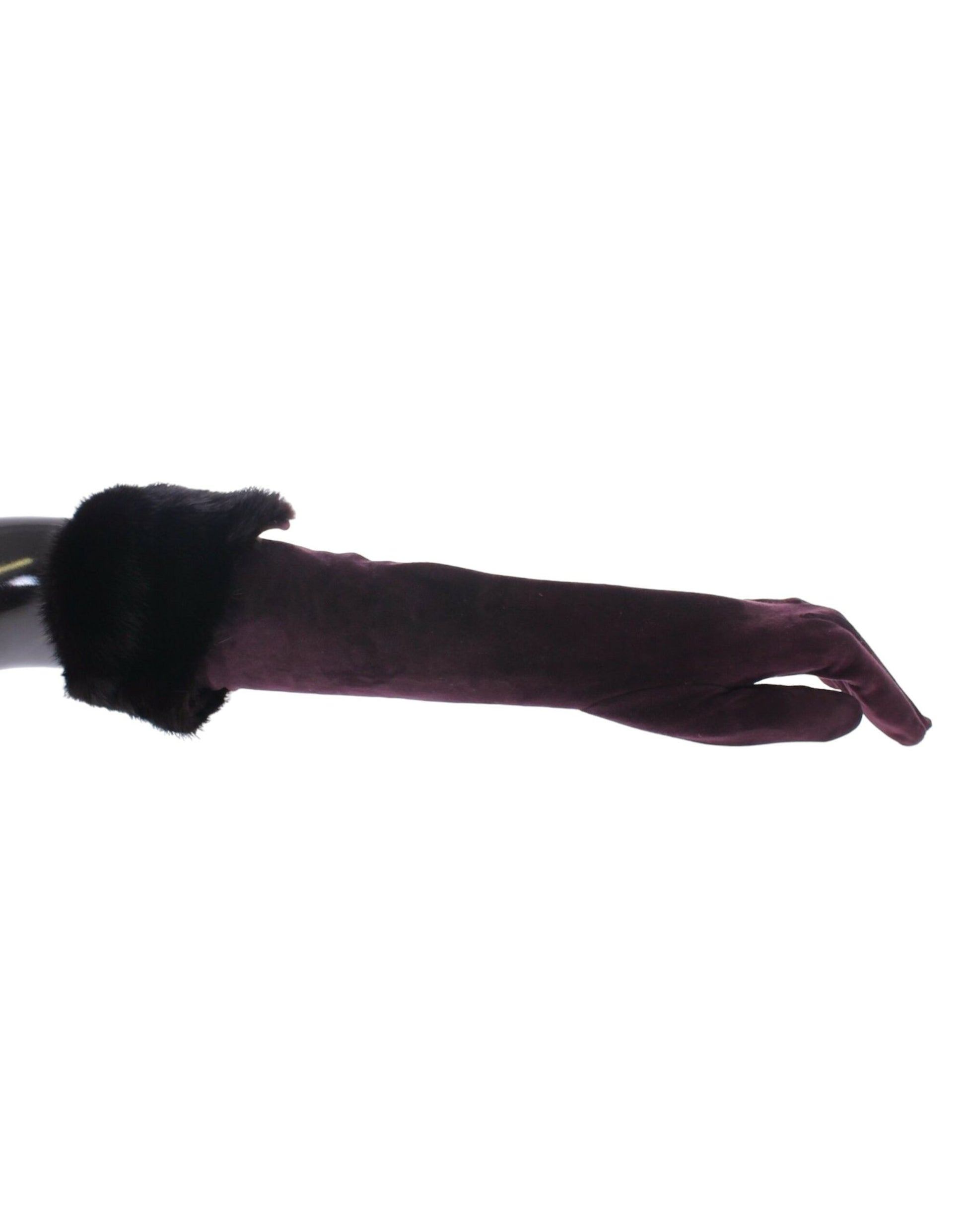 Dolce & Gabbana Purple Gloves for Women alternate view