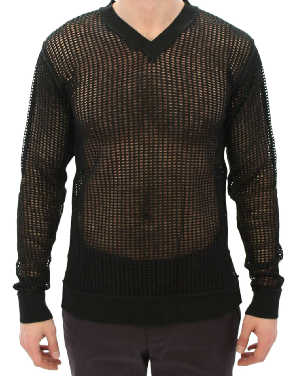 Pull en maille Dolce & Gabbana vert foncé de défilé