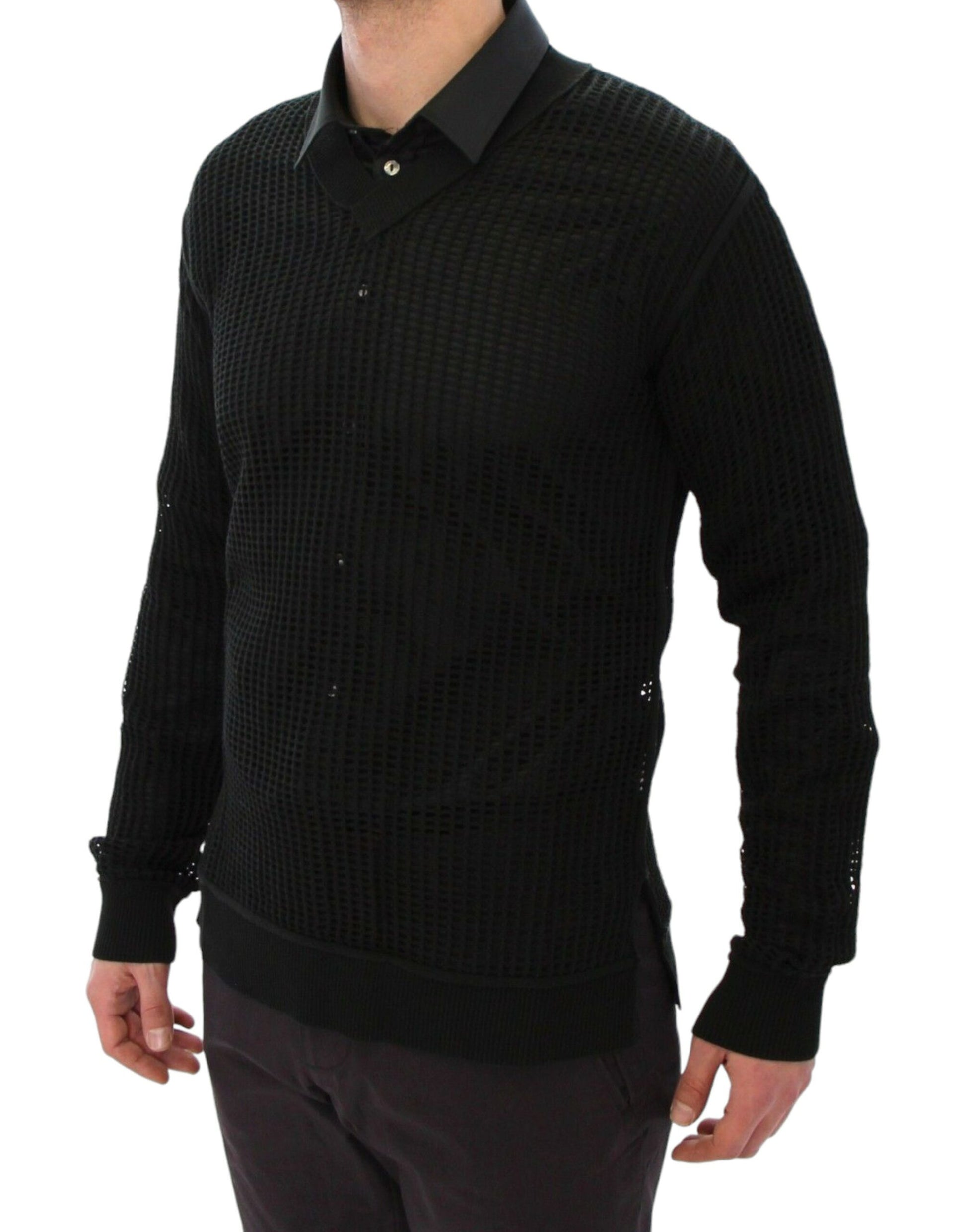 Pull en maille Dolce & Gabbana vert foncé de défilé