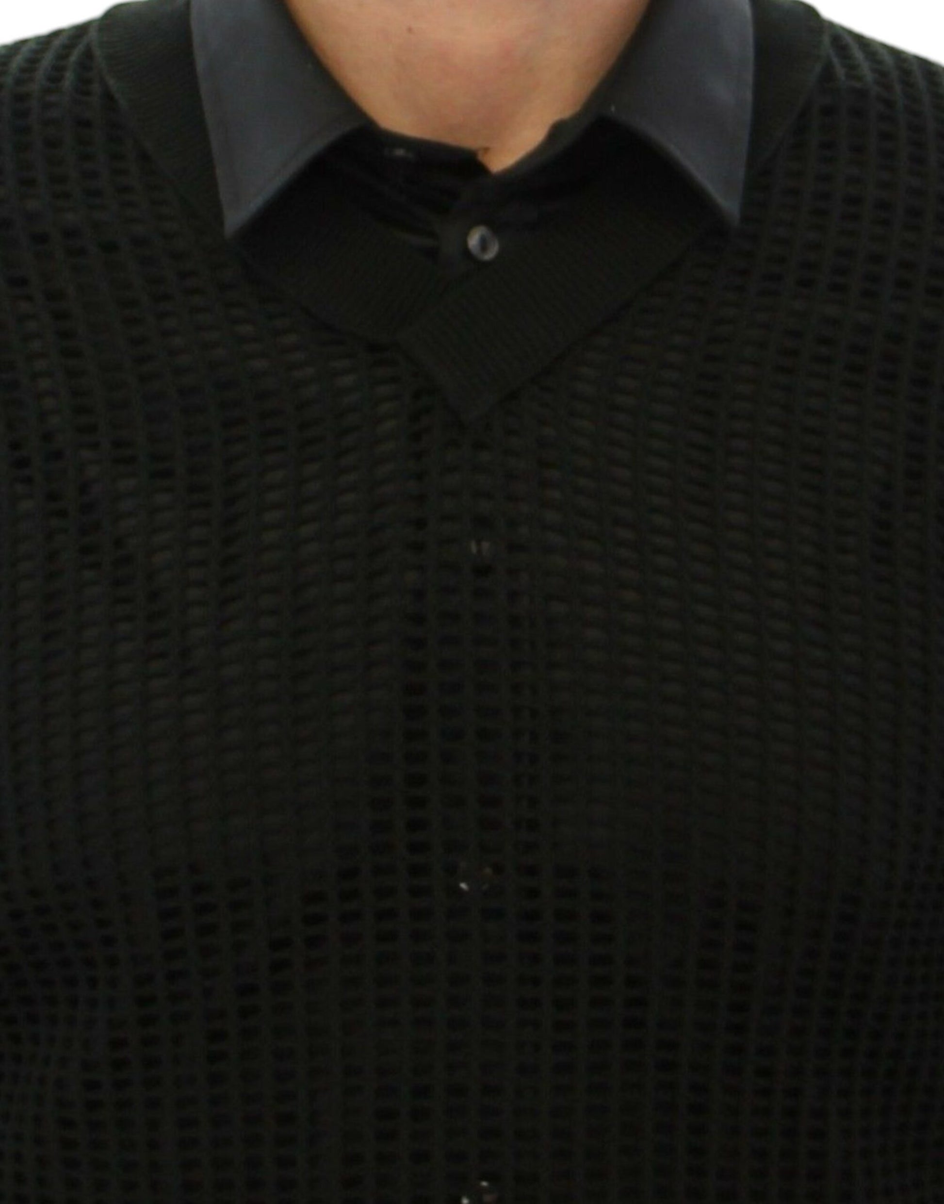 Pull en maille Dolce & Gabbana vert foncé de défilé