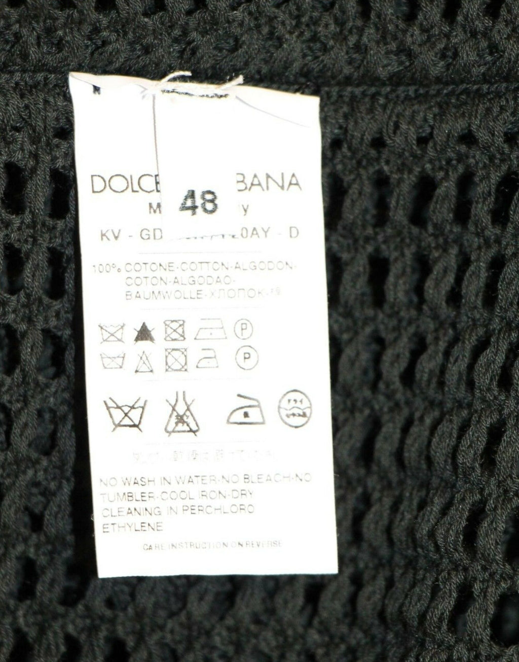 Pull en maille Dolce & Gabbana vert foncé de défilé