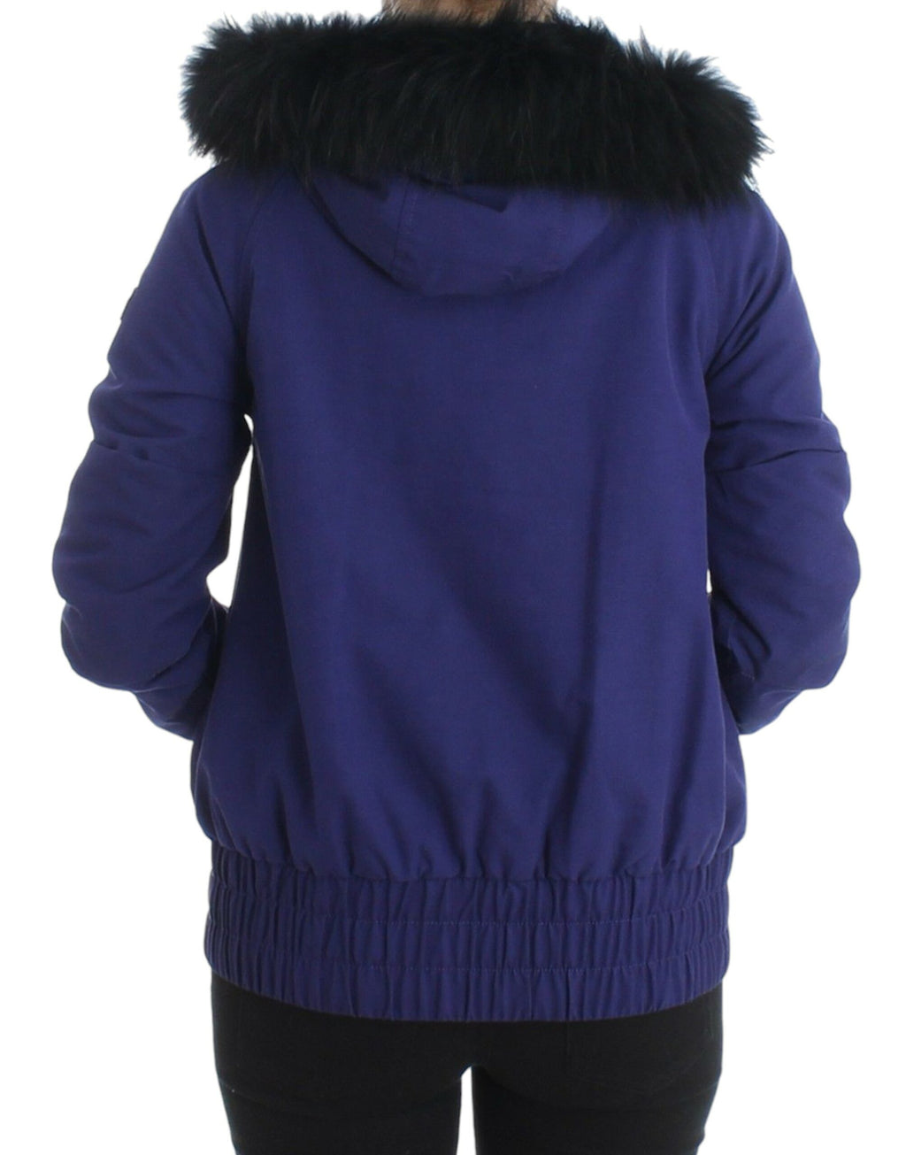 GF Ferre Blue Parkas for Women detail view