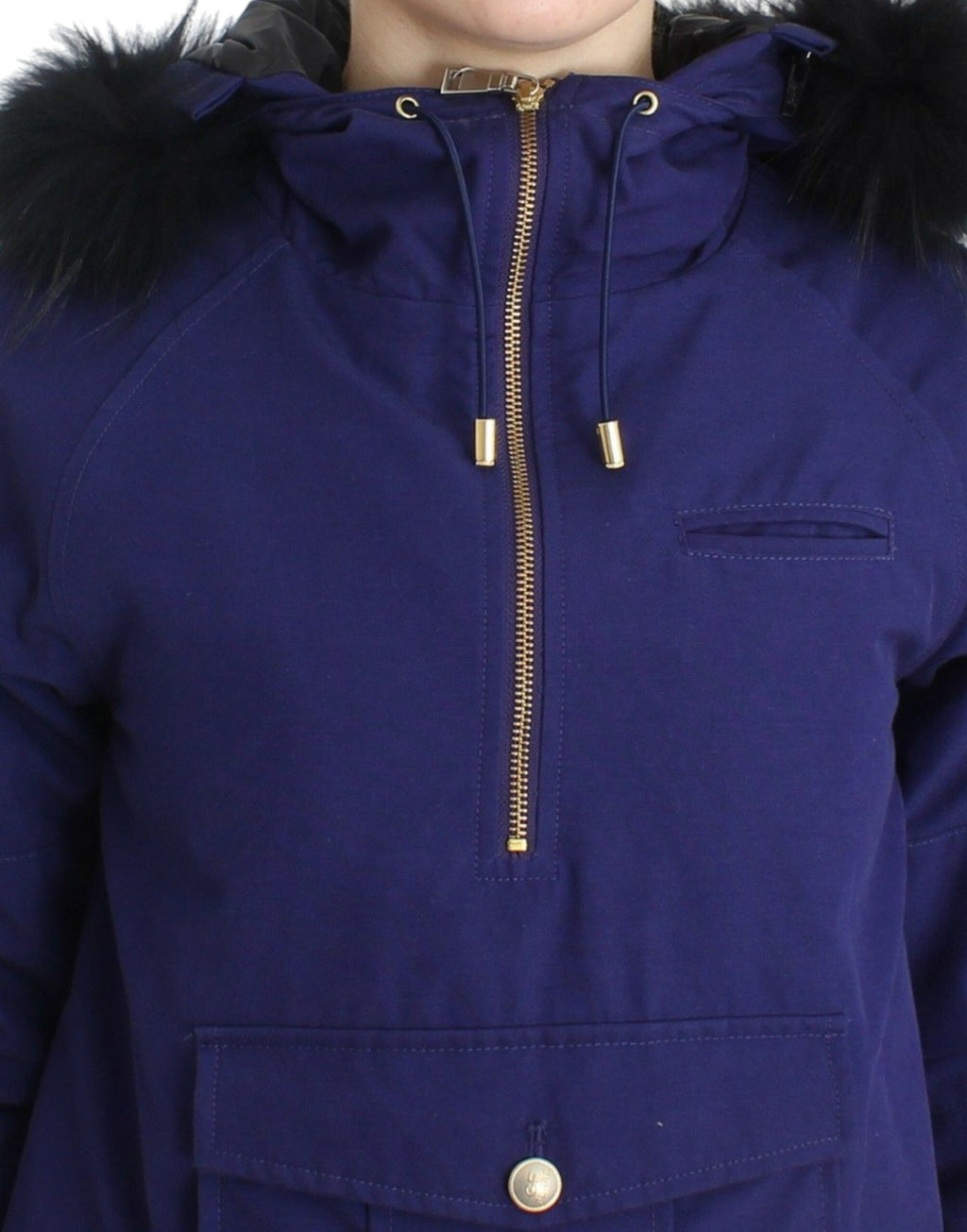 GF Ferre Blue Parkas for Women additional view