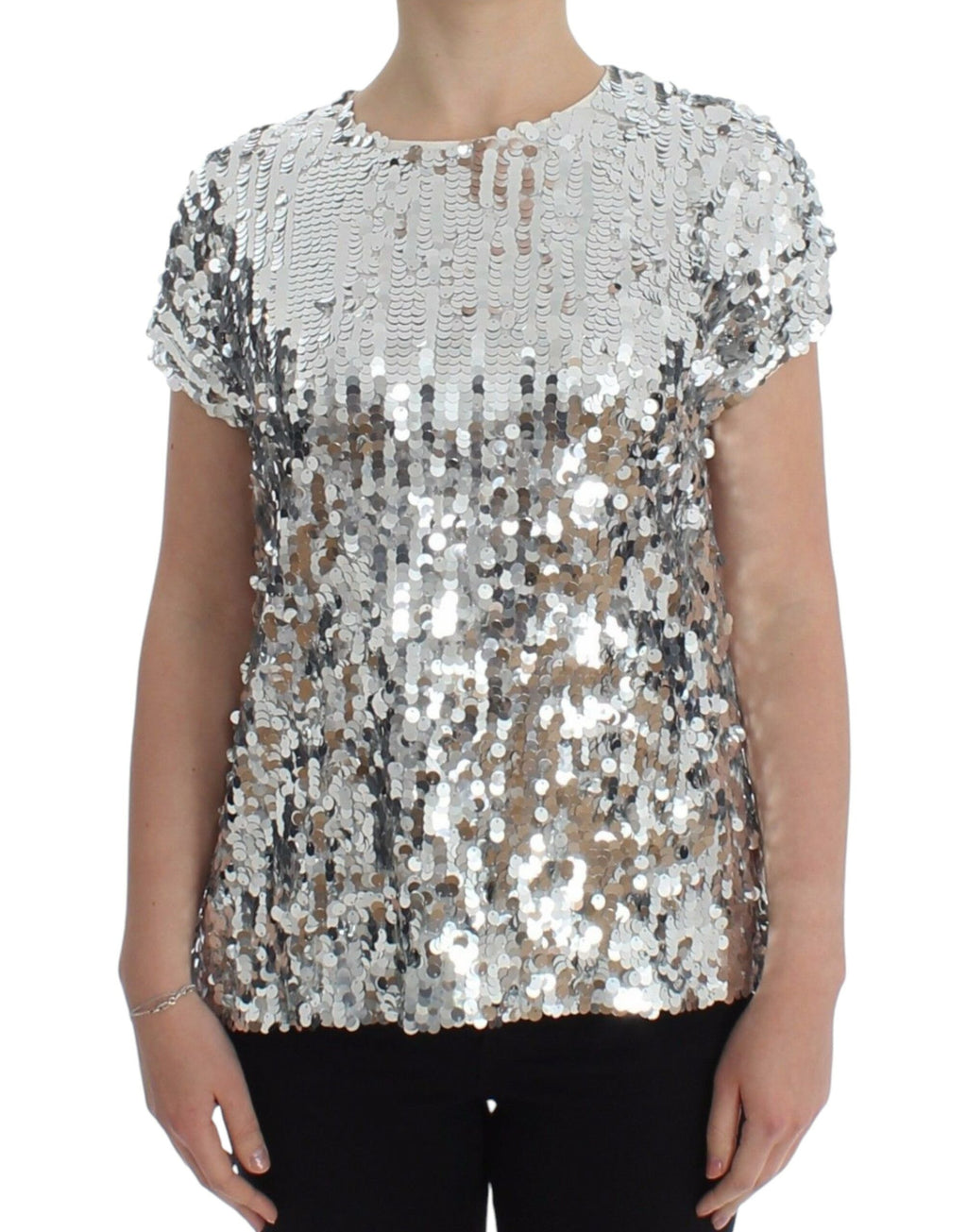Dolce & Gabbana Silver T-Shirt for Women