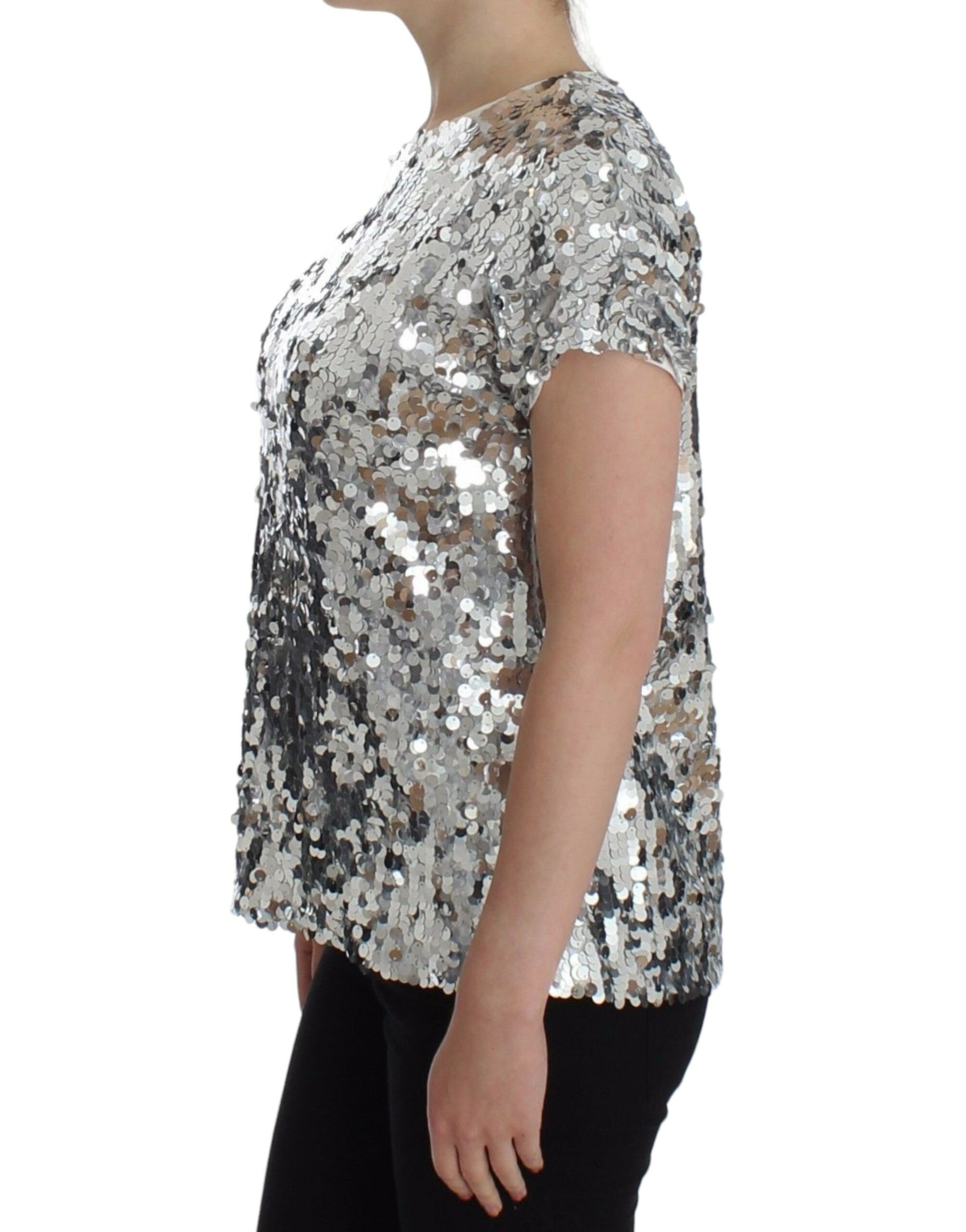 Dolce & Gabbana Silver T-Shirt for Women alternate view
