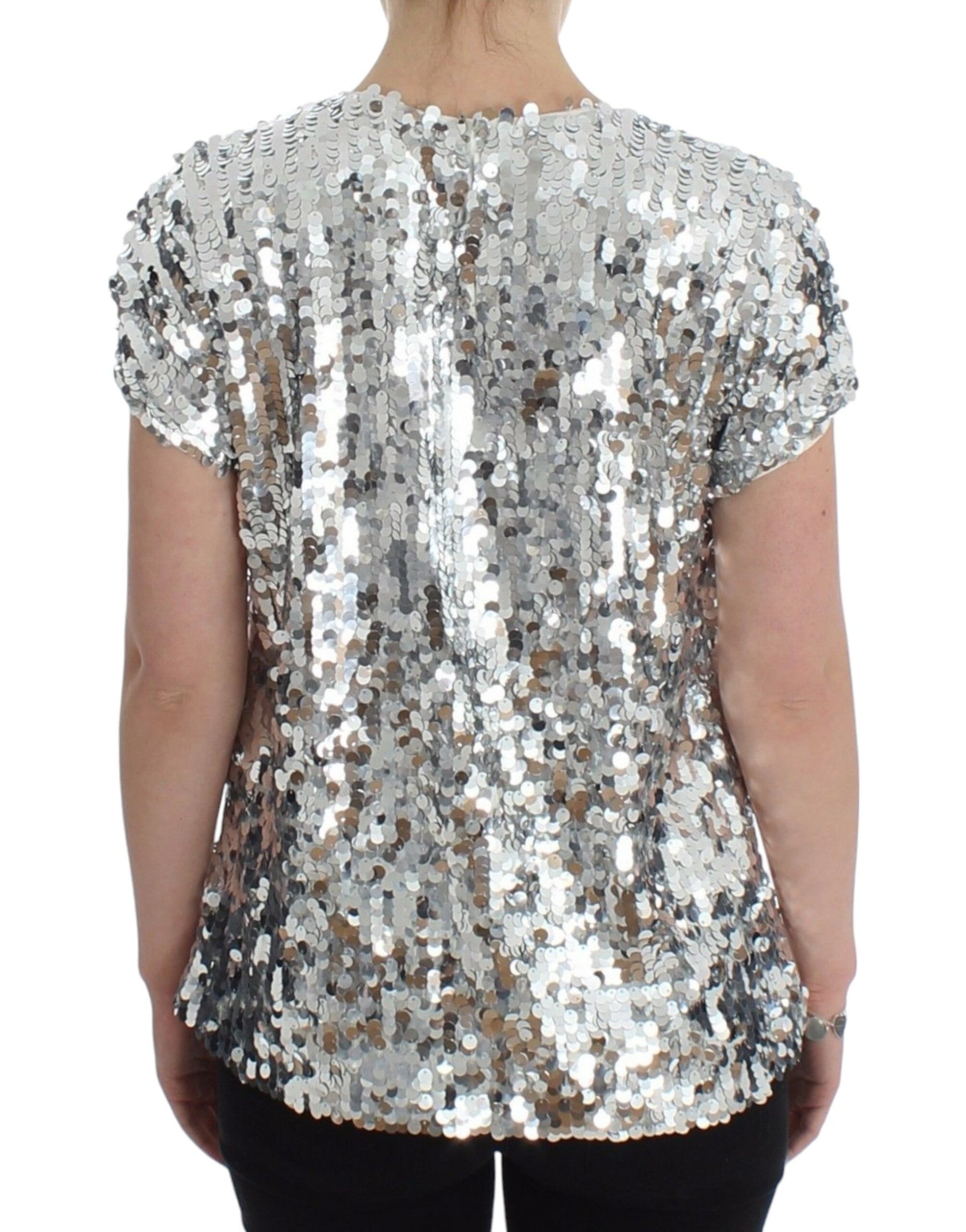 Dolce & Gabbana Silver T-Shirt for Women detail view