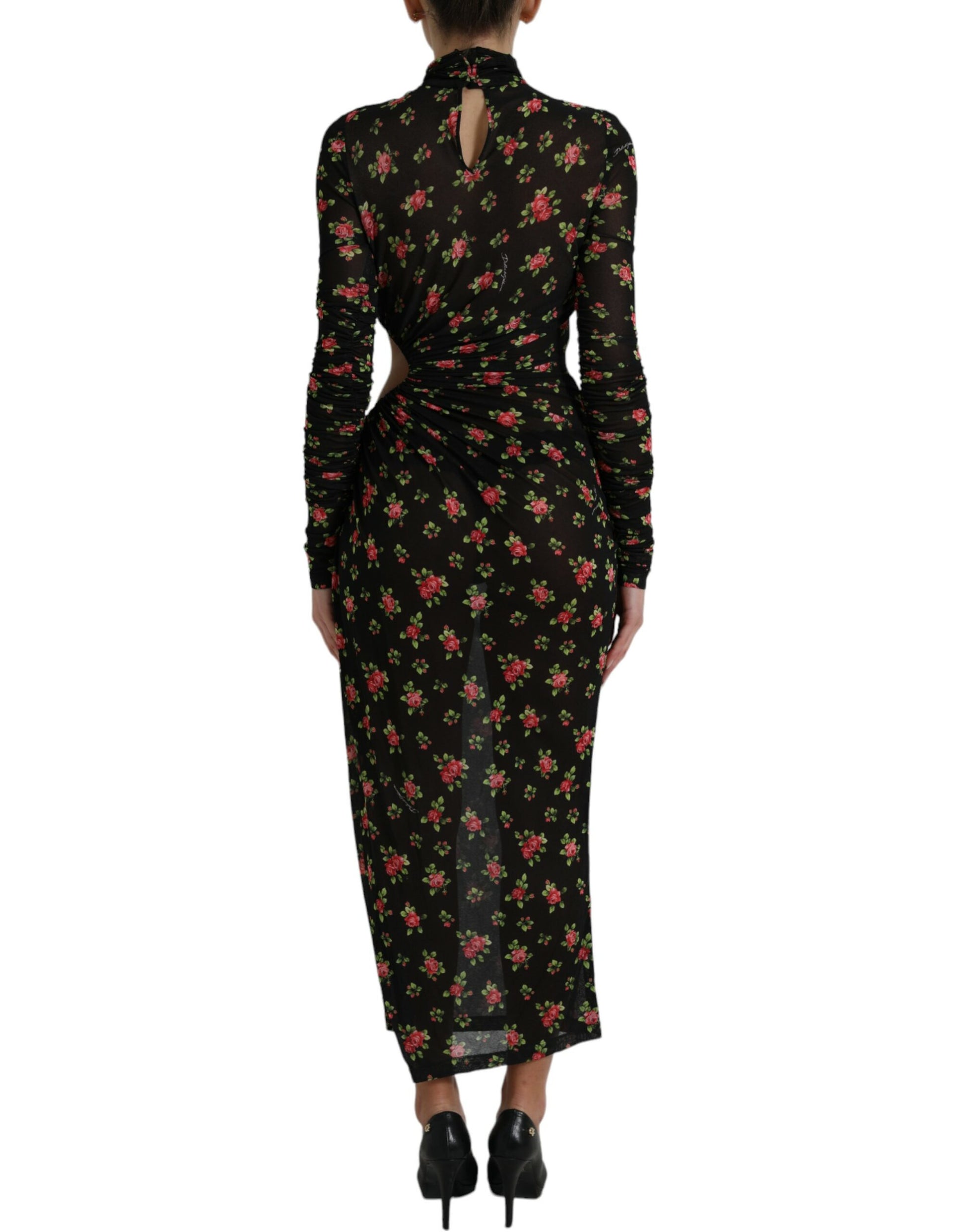 Dolce & Gabbana Black Long Dress for Women detail view