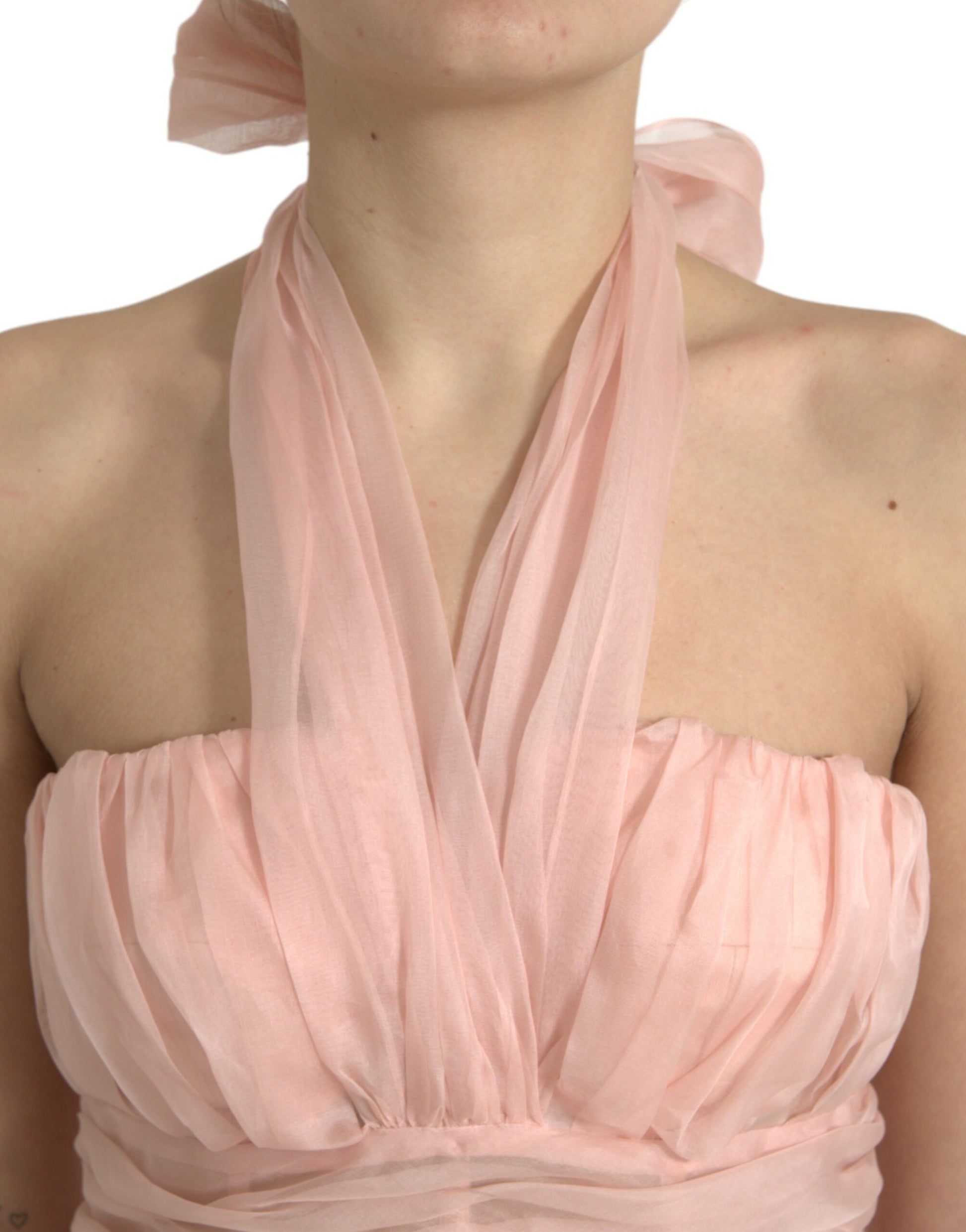 Dolce & Gabbana Pink Midi Dress for Women side view