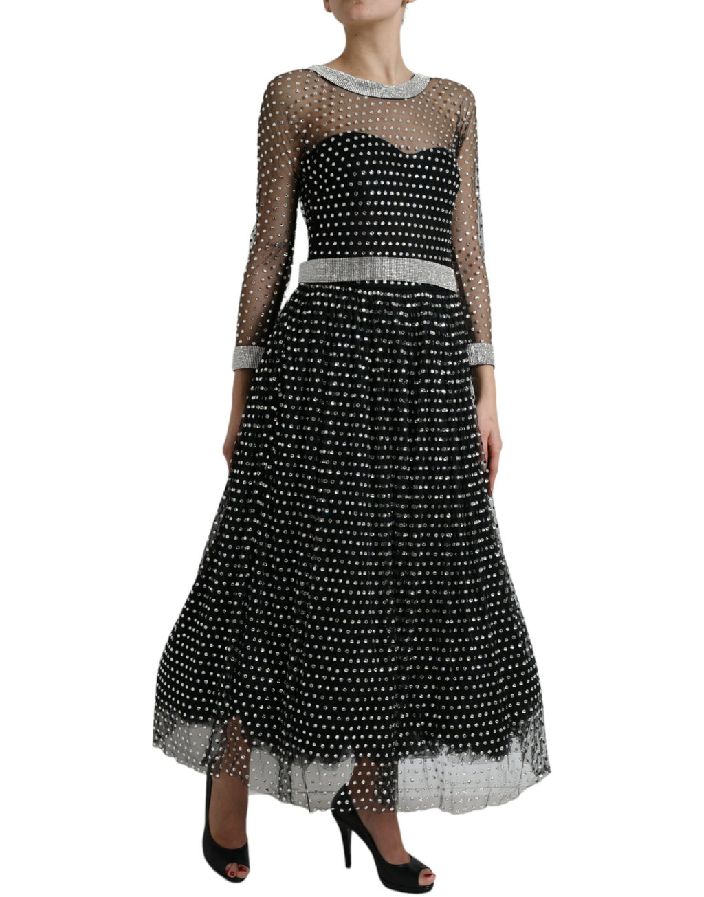 Dolce & Gabbana Black Long Dress for Women alternate view