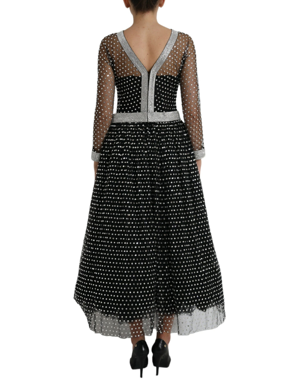 Dolce & Gabbana Black Long Dress for Women detail view