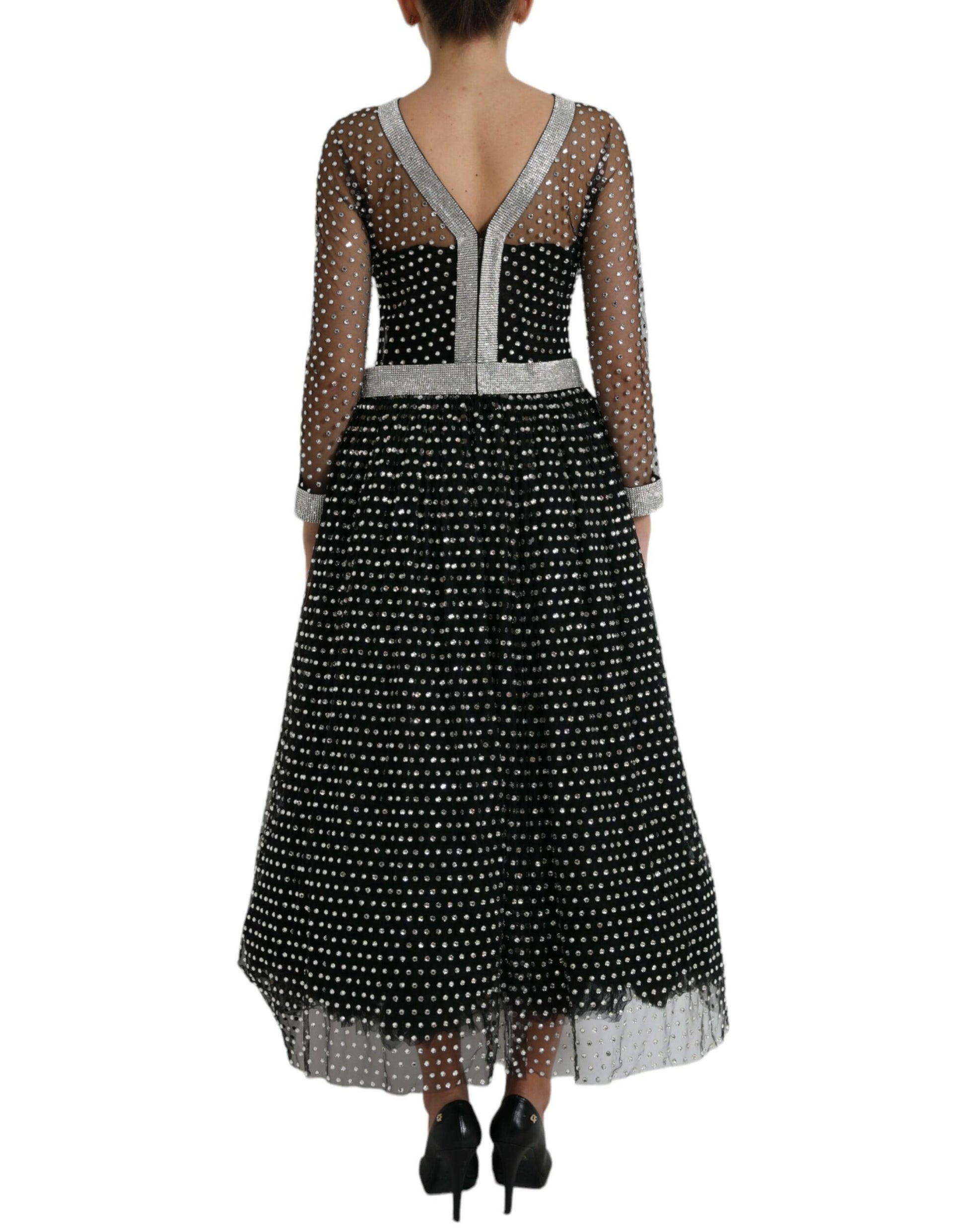 Dolce & Gabbana Black Long Dress for Women detail view