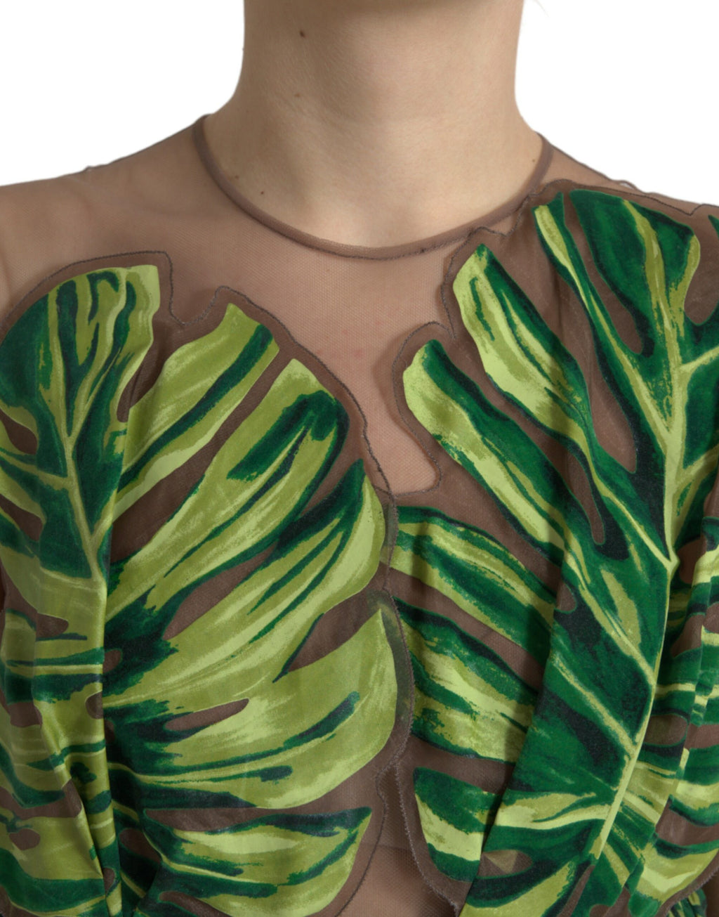 Dolce & Gabbana Green Long Dress for Women side view