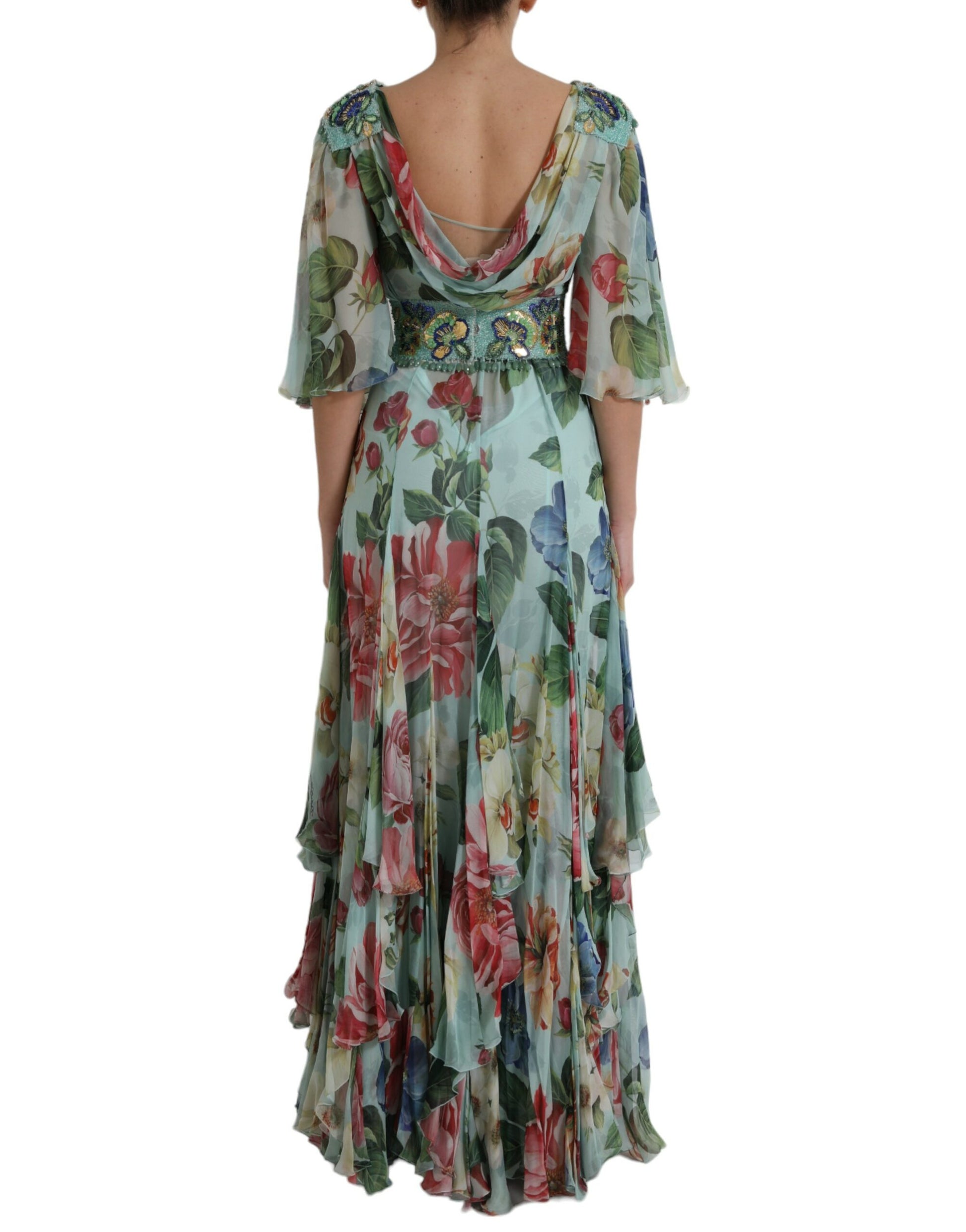 Dolce & Gabbana Blue Long Dress for Women detail view