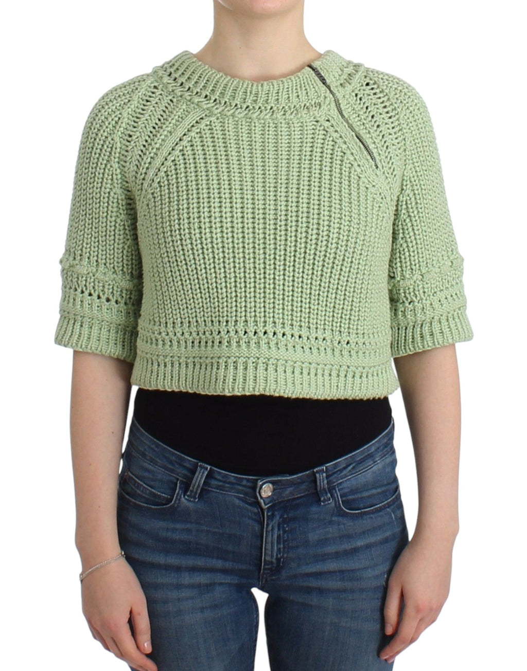 Ermanno Scervino Green Sweatshirt for Women