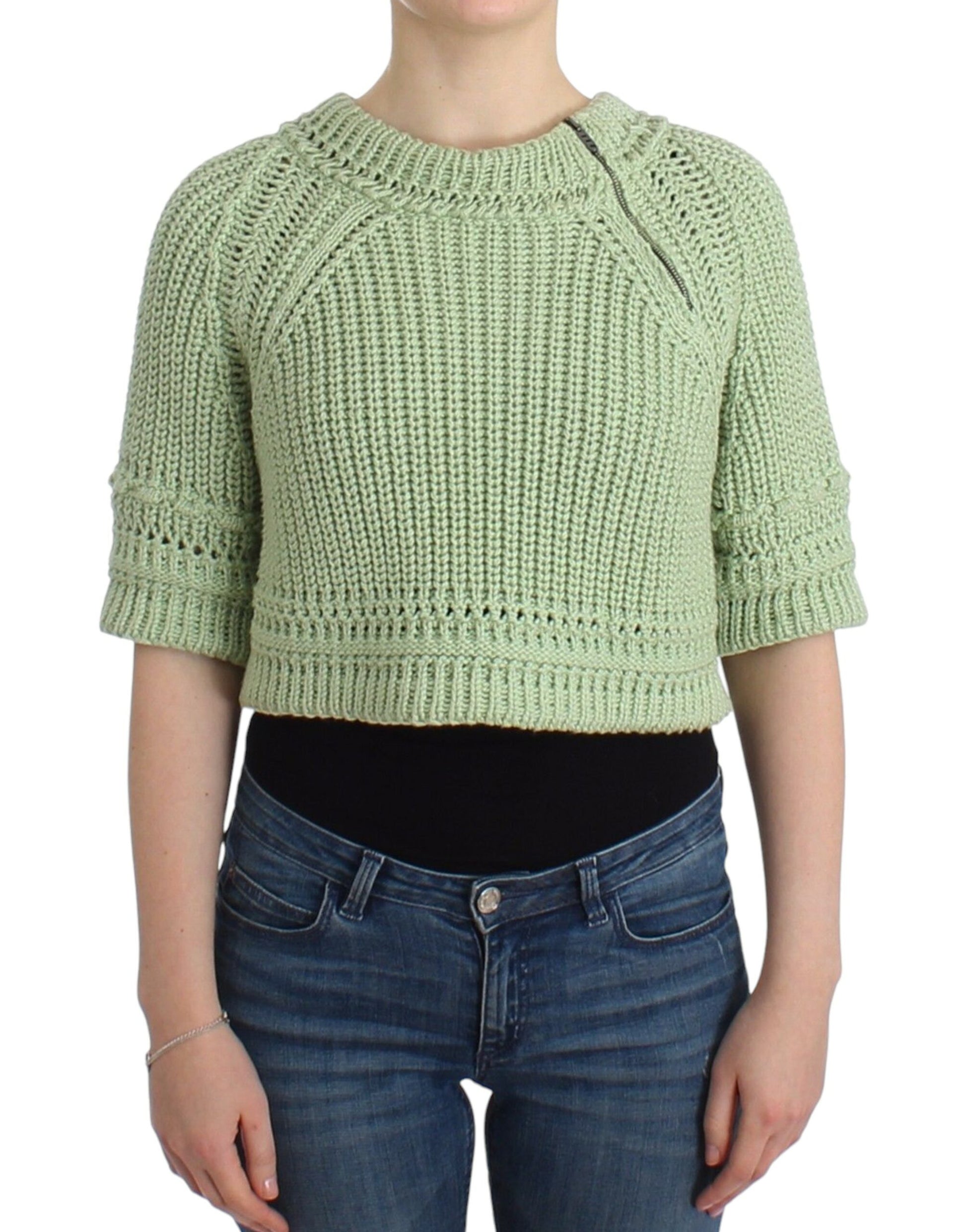 Ermanno Scervino Green Sweatshirt for Women