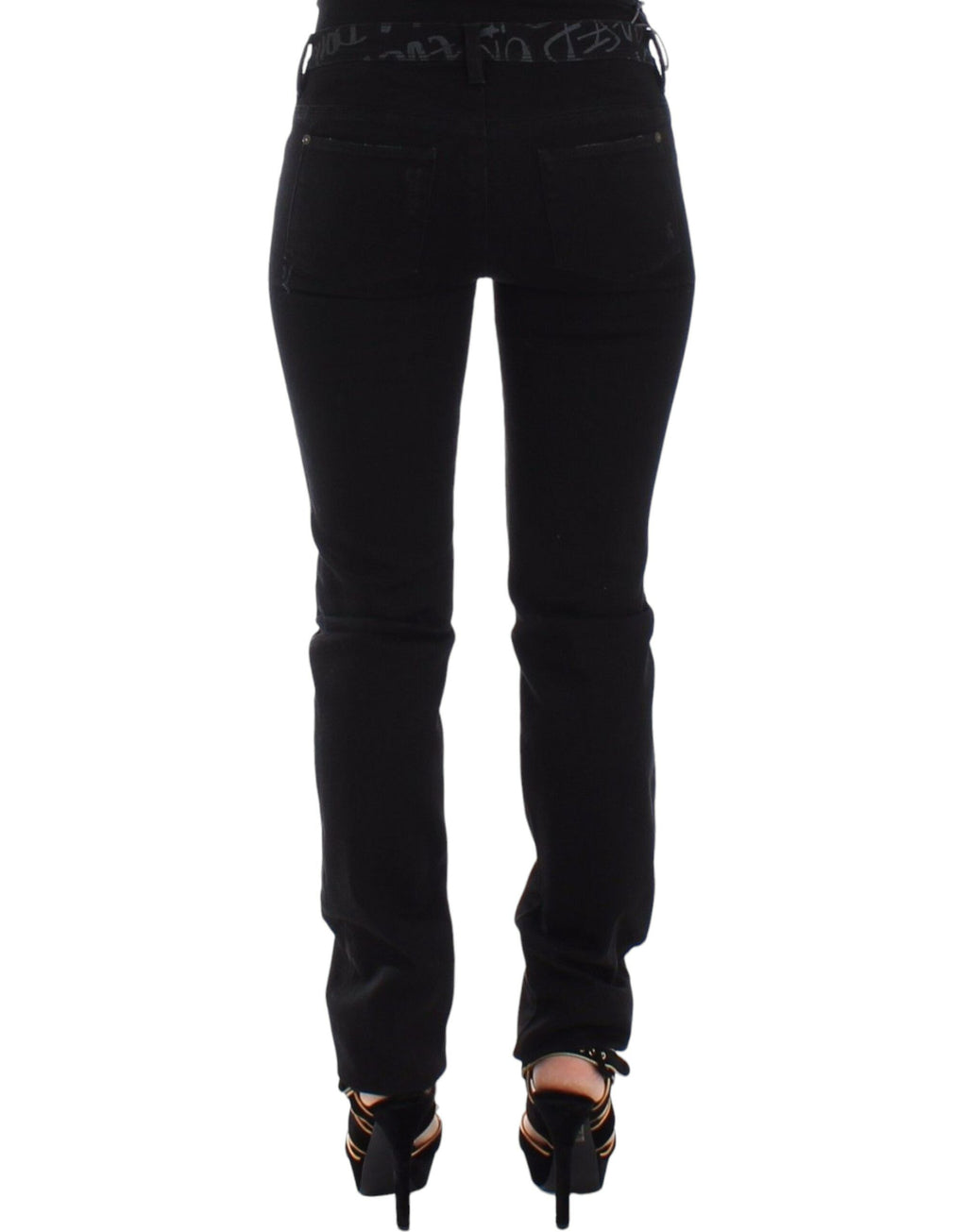 Ermanno Scervino Black Skinny Jeans for Women detail view