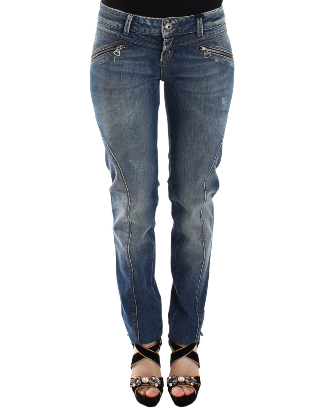 Ermanno Scervino Blue Slim Fit Jeans for Women