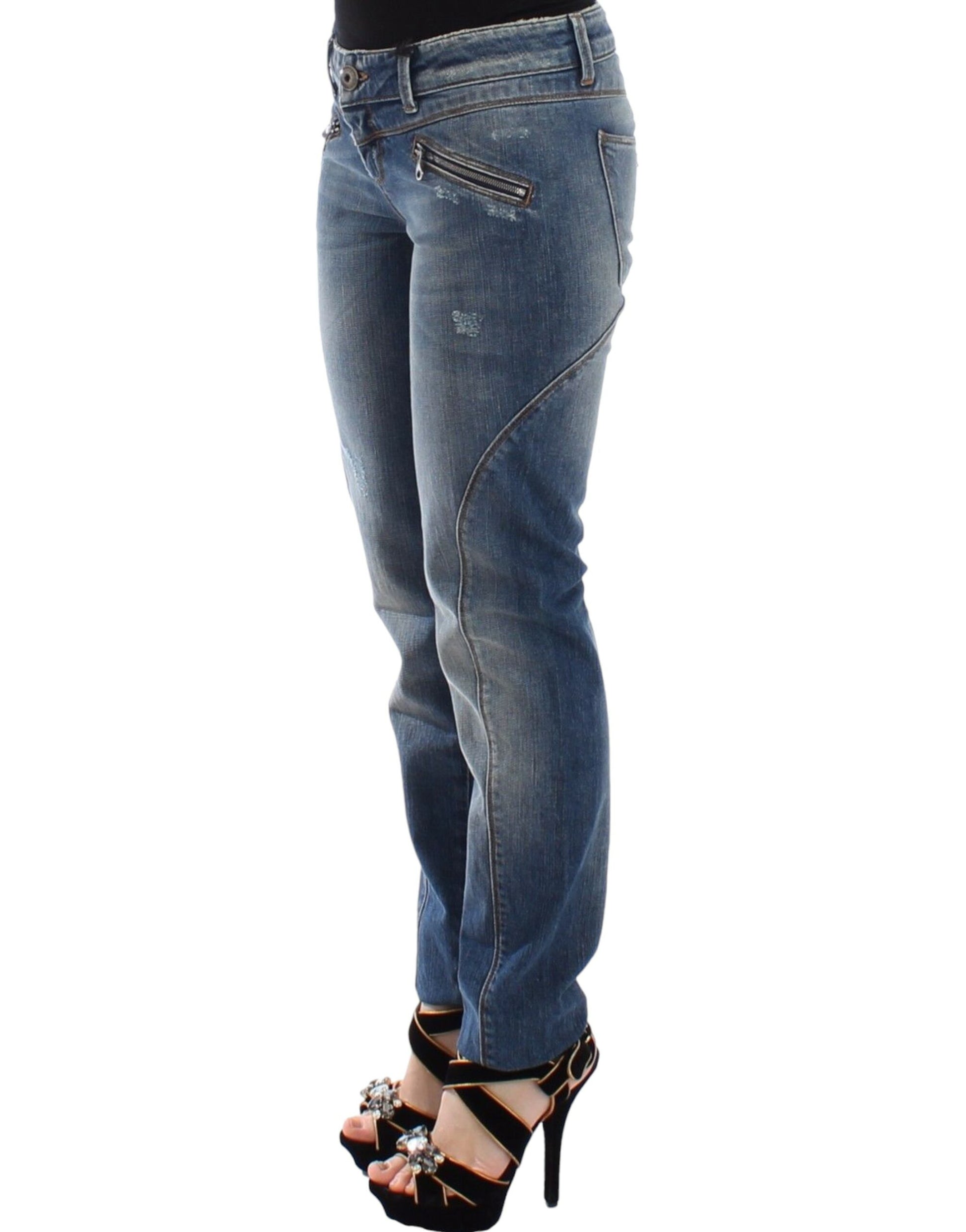 Ermanno Scervino Blue Slim Fit Jeans for Women alternate view