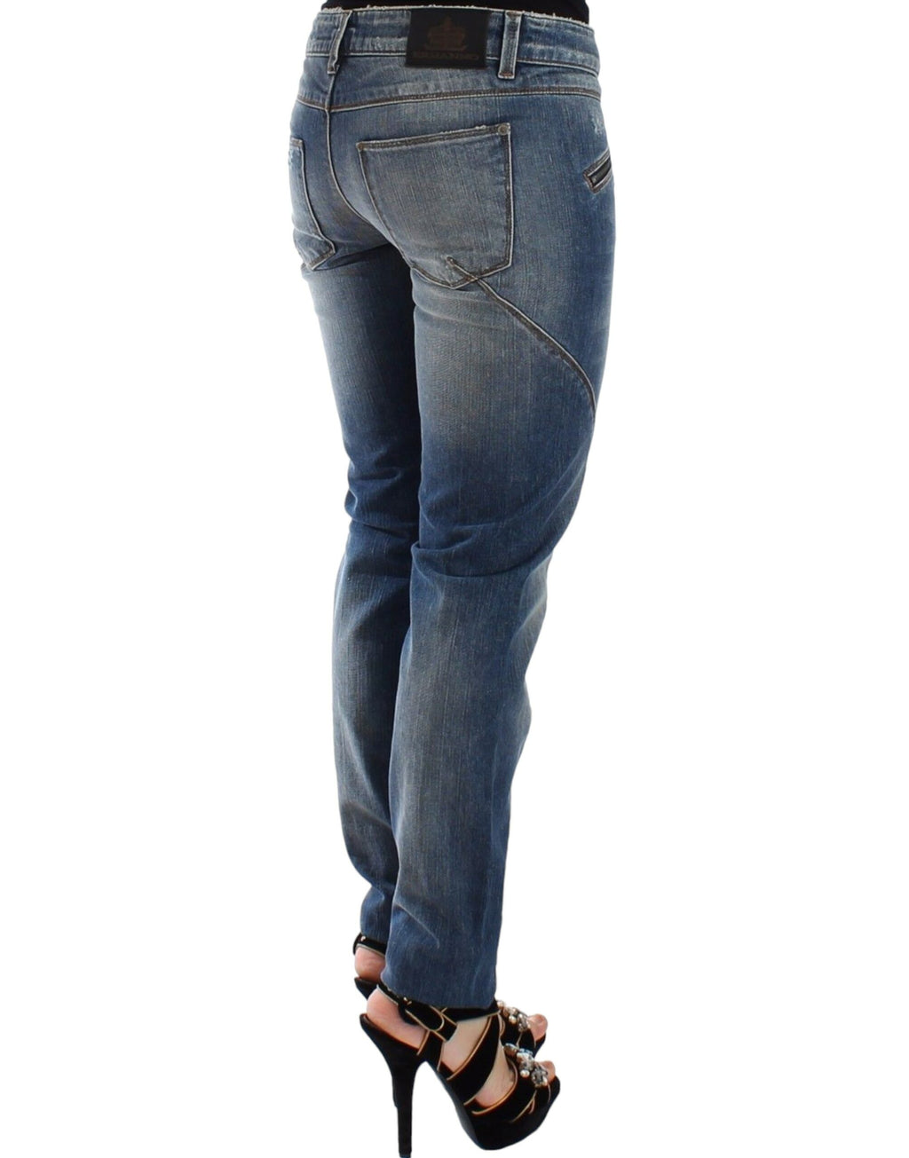 Ermanno Scervino Blue Slim Fit Jeans for Women side view