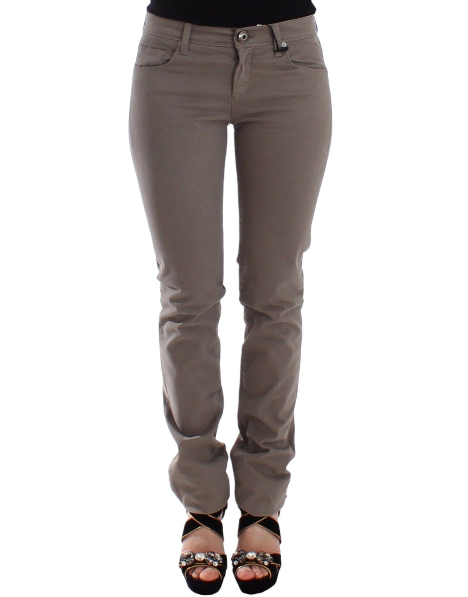 Ermanno Scervino Beige Skinny Jeans for Women