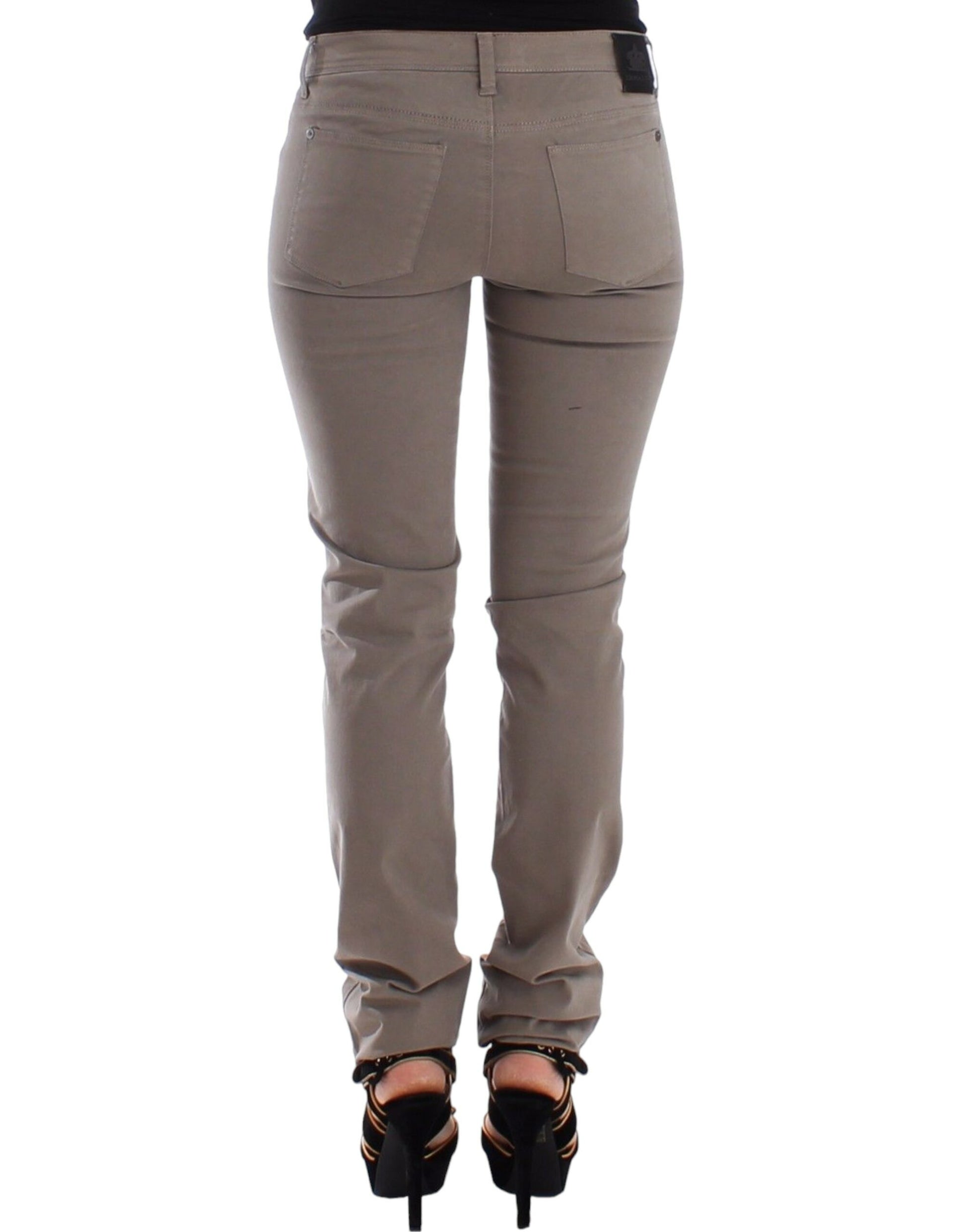 Ermanno Scervino Beige Skinny Jeans for Women detail view
