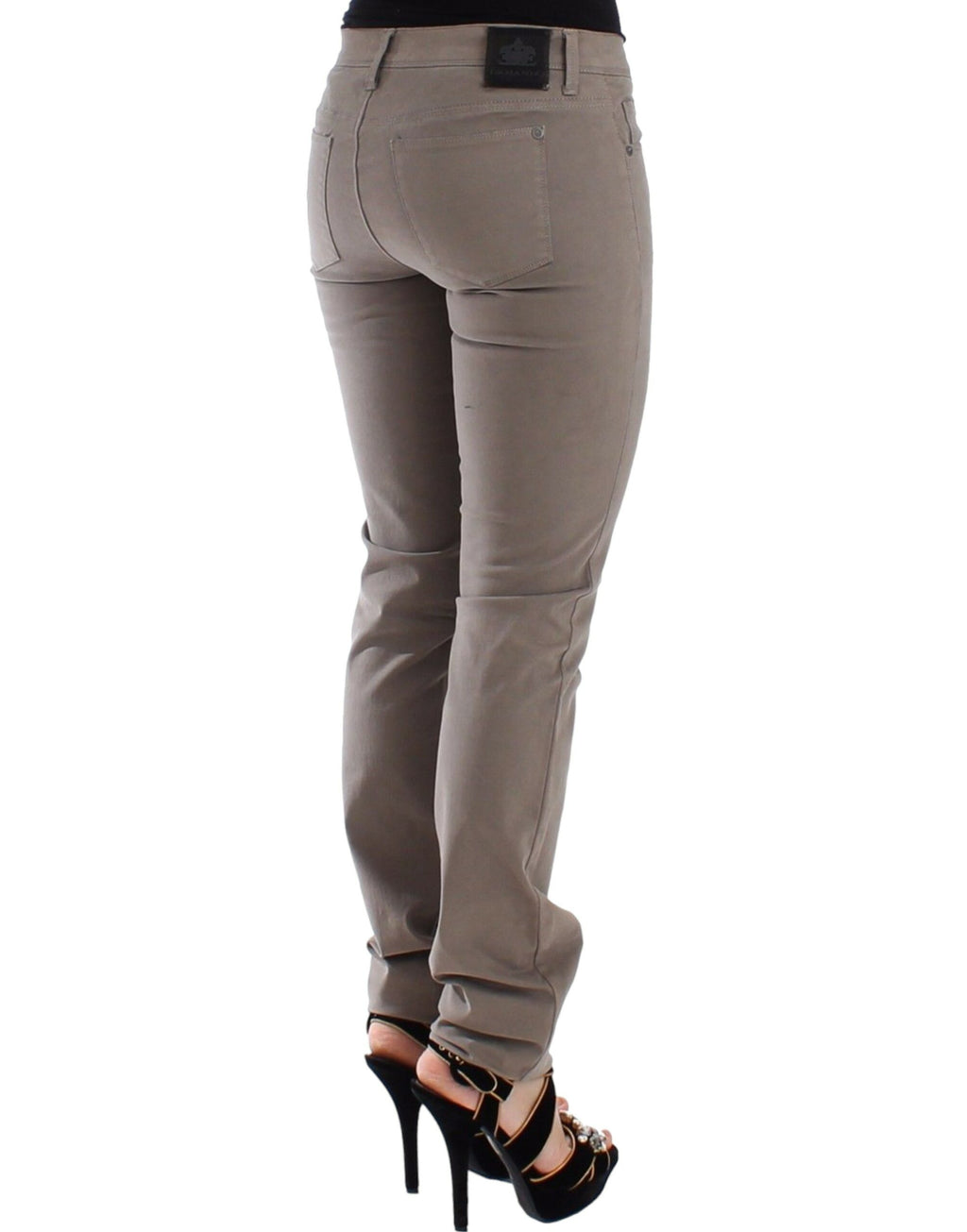 Ermanno Scervino Beige Skinny Jeans for Women side view