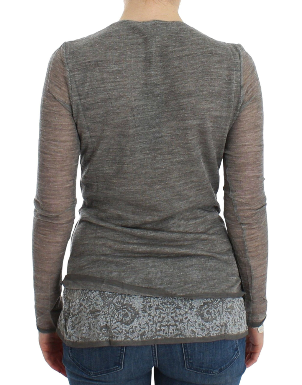 Ermanno Scervino Grey Sweatshirt for Women detail view