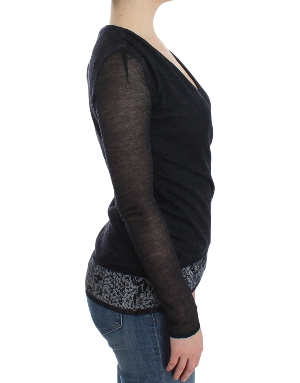 Ermanno Scervino Black Sweatshirt for Women side view
