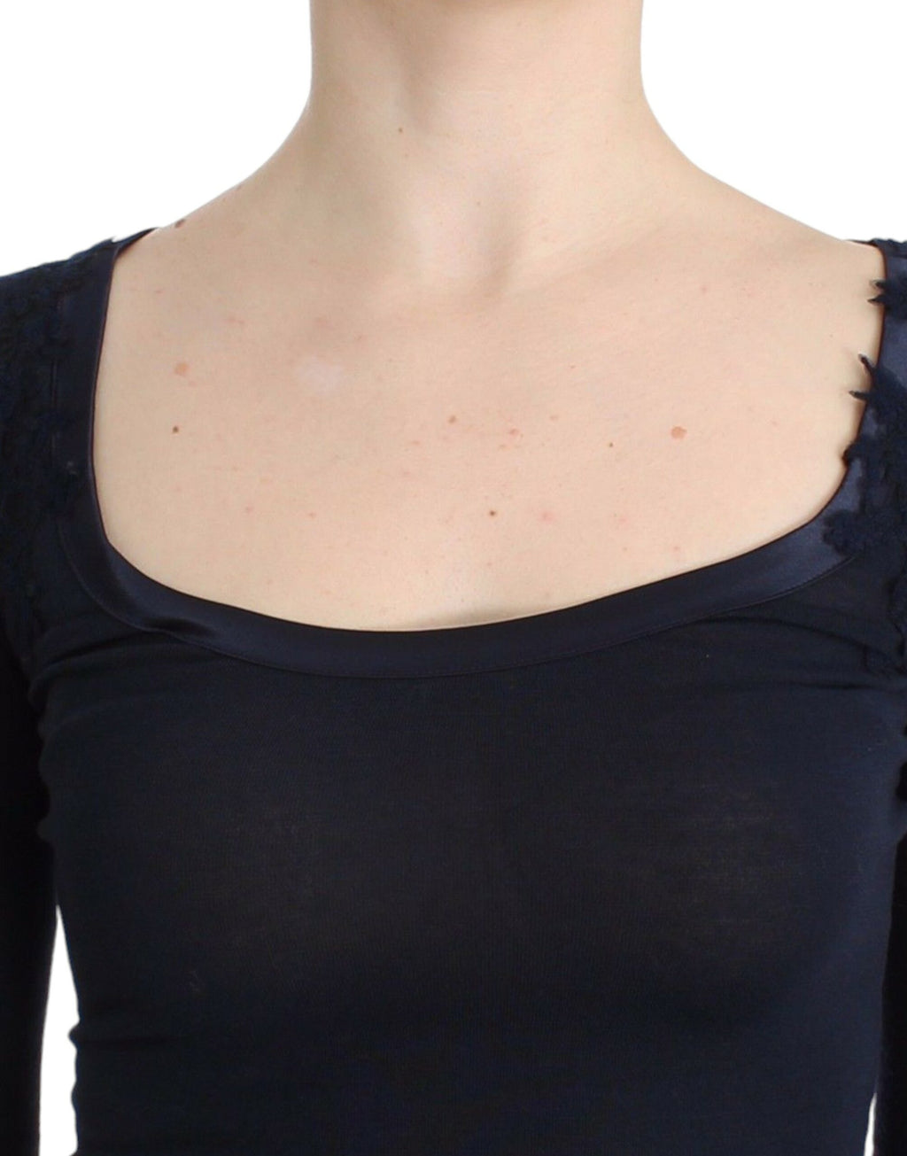 Ermanno Scervino Blue Long Sleeve T-Shirt for Women additional view