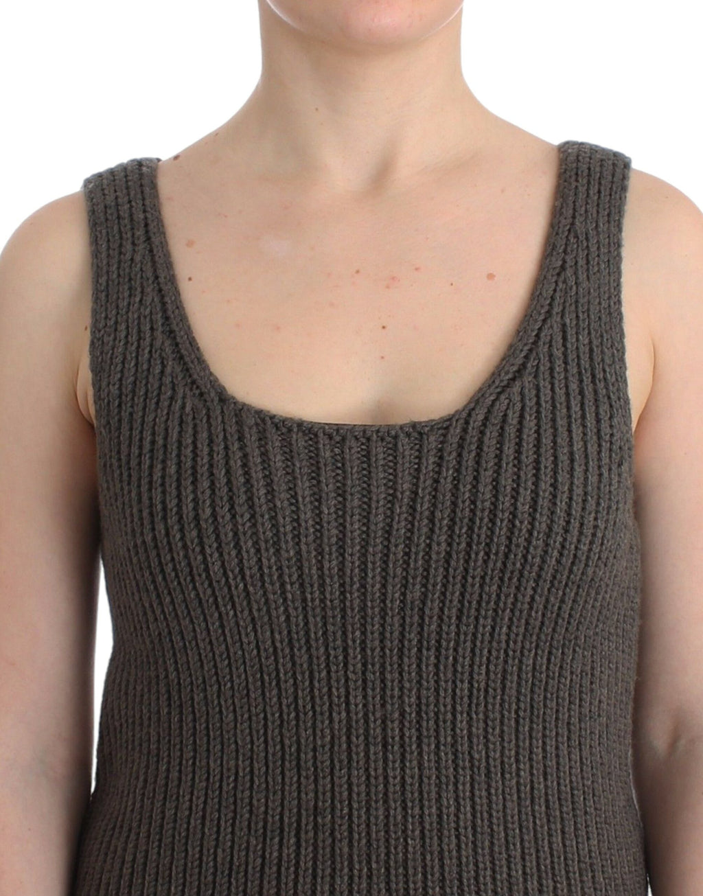 Ermanno Scervino Grey Sleeveless T-Shirt for Women additional view