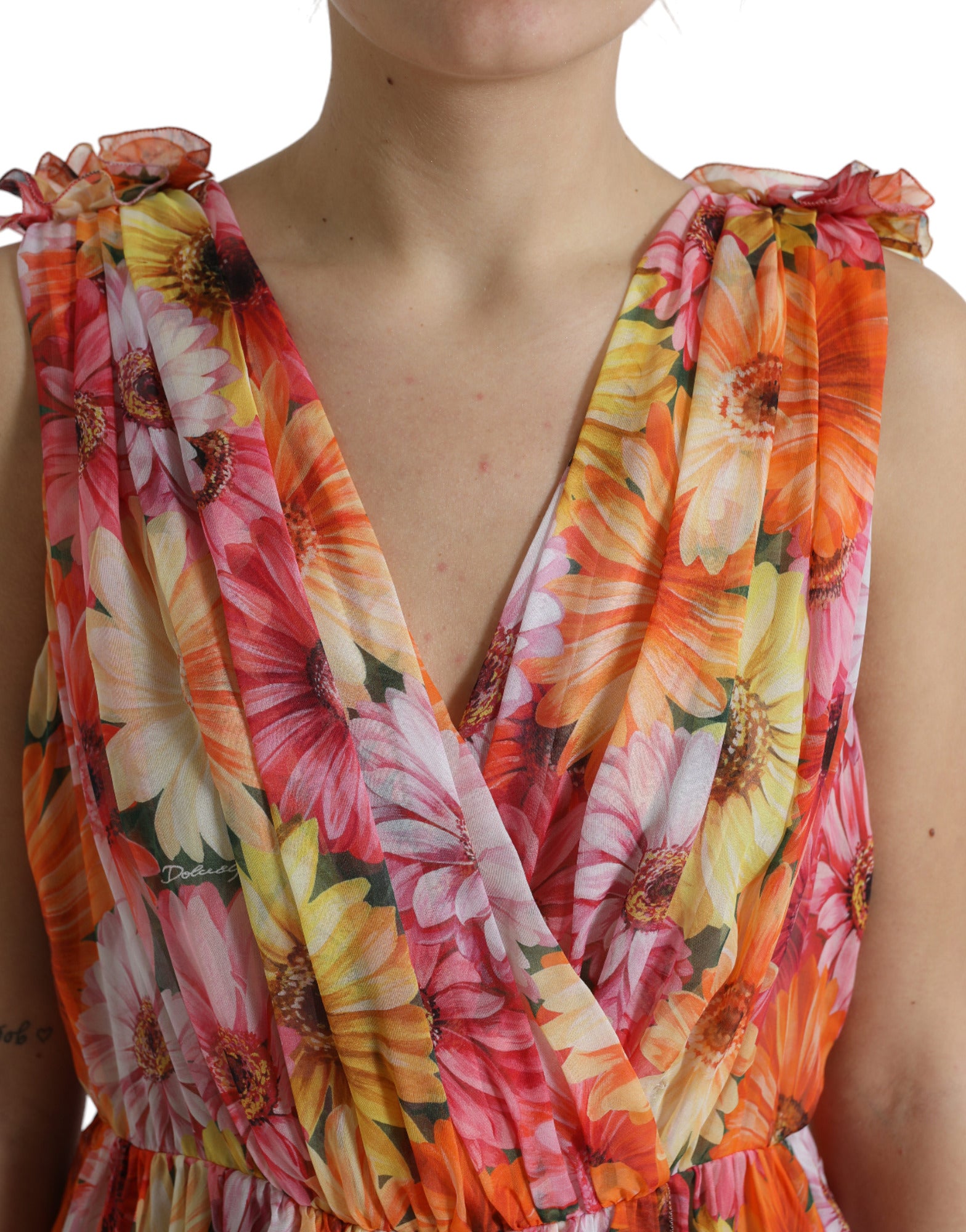 Dolce & Gabbana Multicolor Midi Dress for Women side view