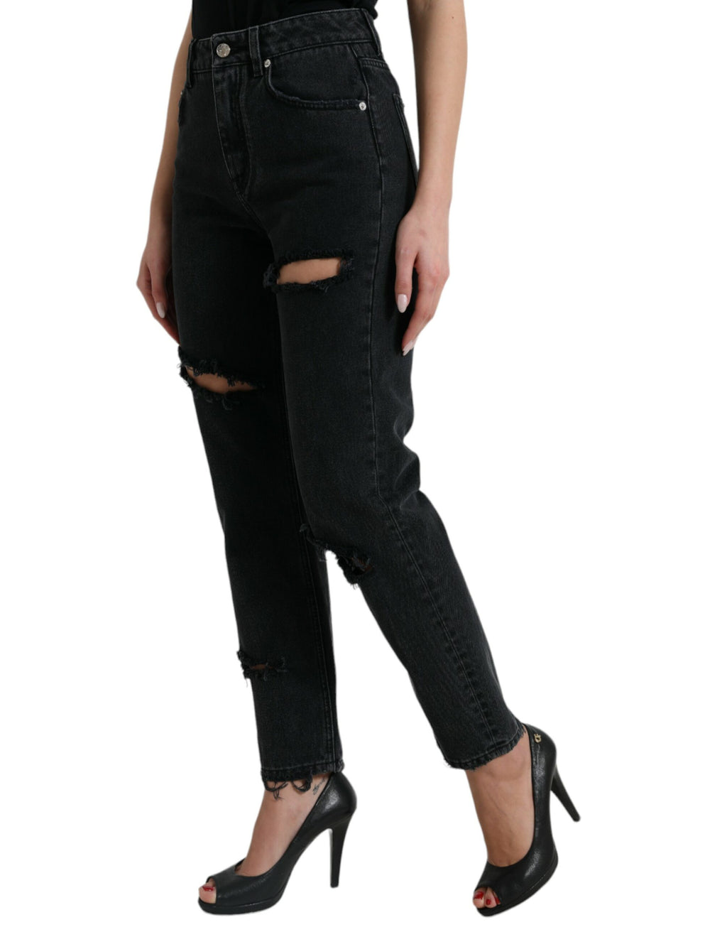 Dolce & Gabbana Black Tapered Jeans for Women alternate view