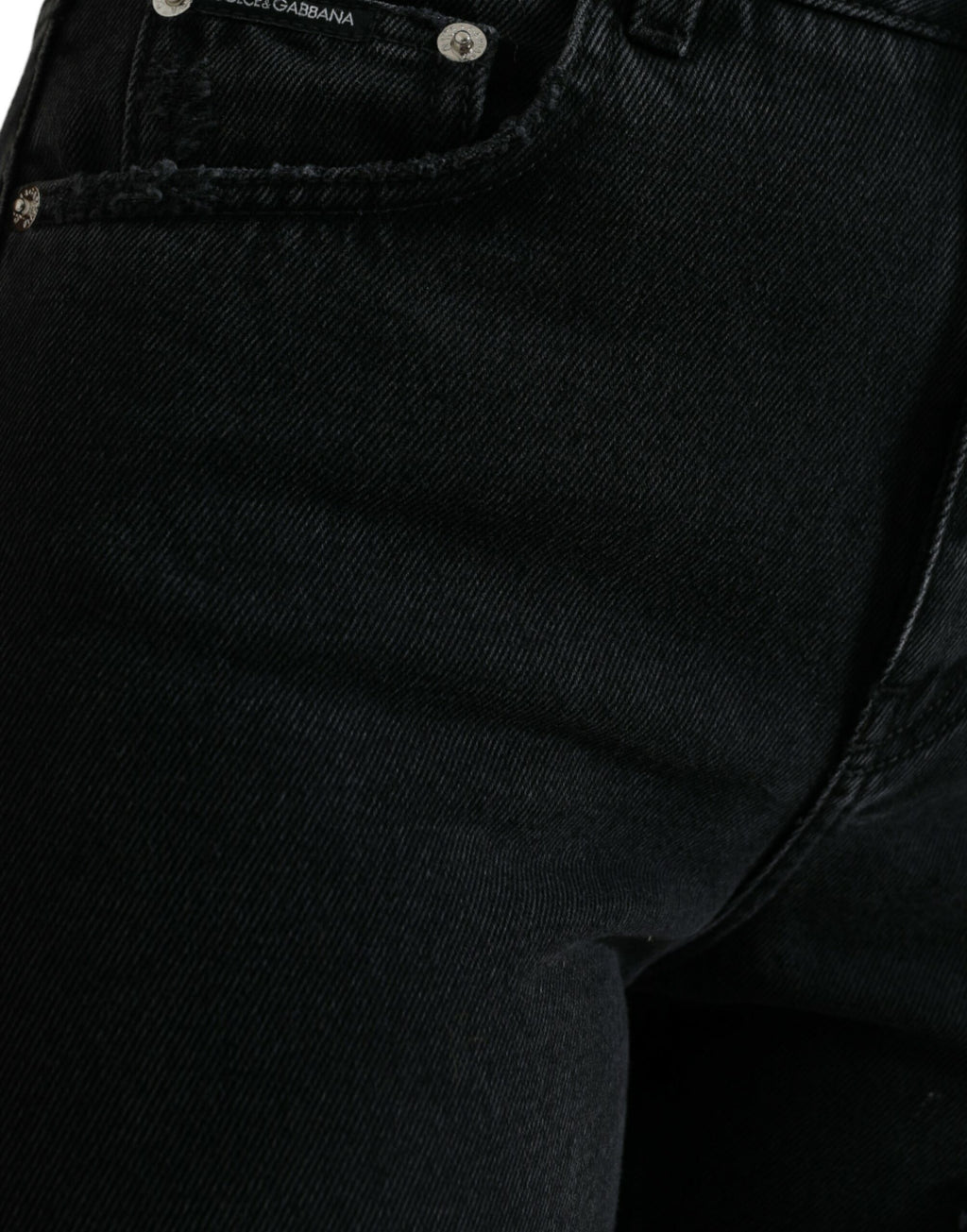 Dolce & Gabbana Black Tapered Jeans for Women side view