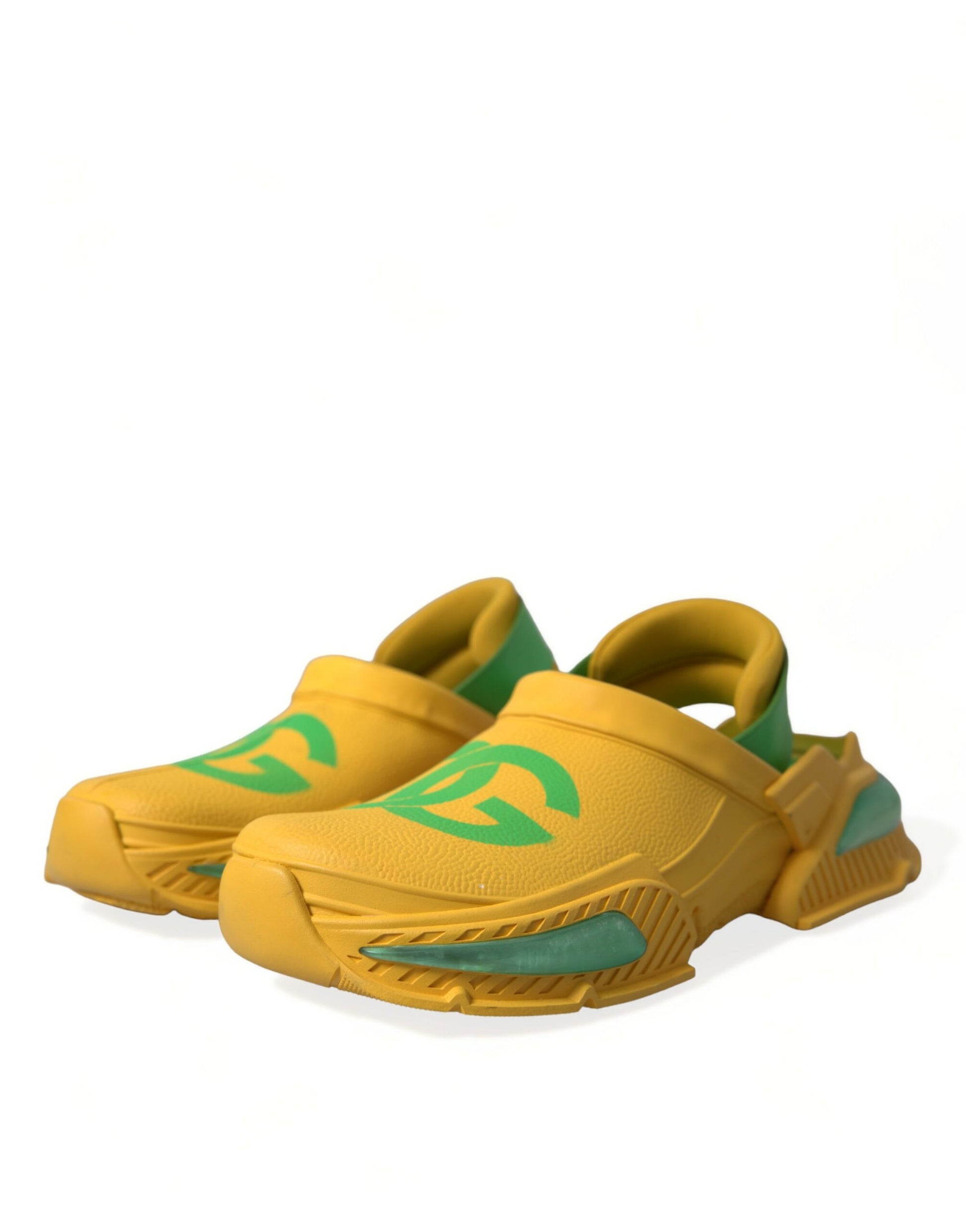 Dolce & Gabbana Yellow Slides for Men detail view