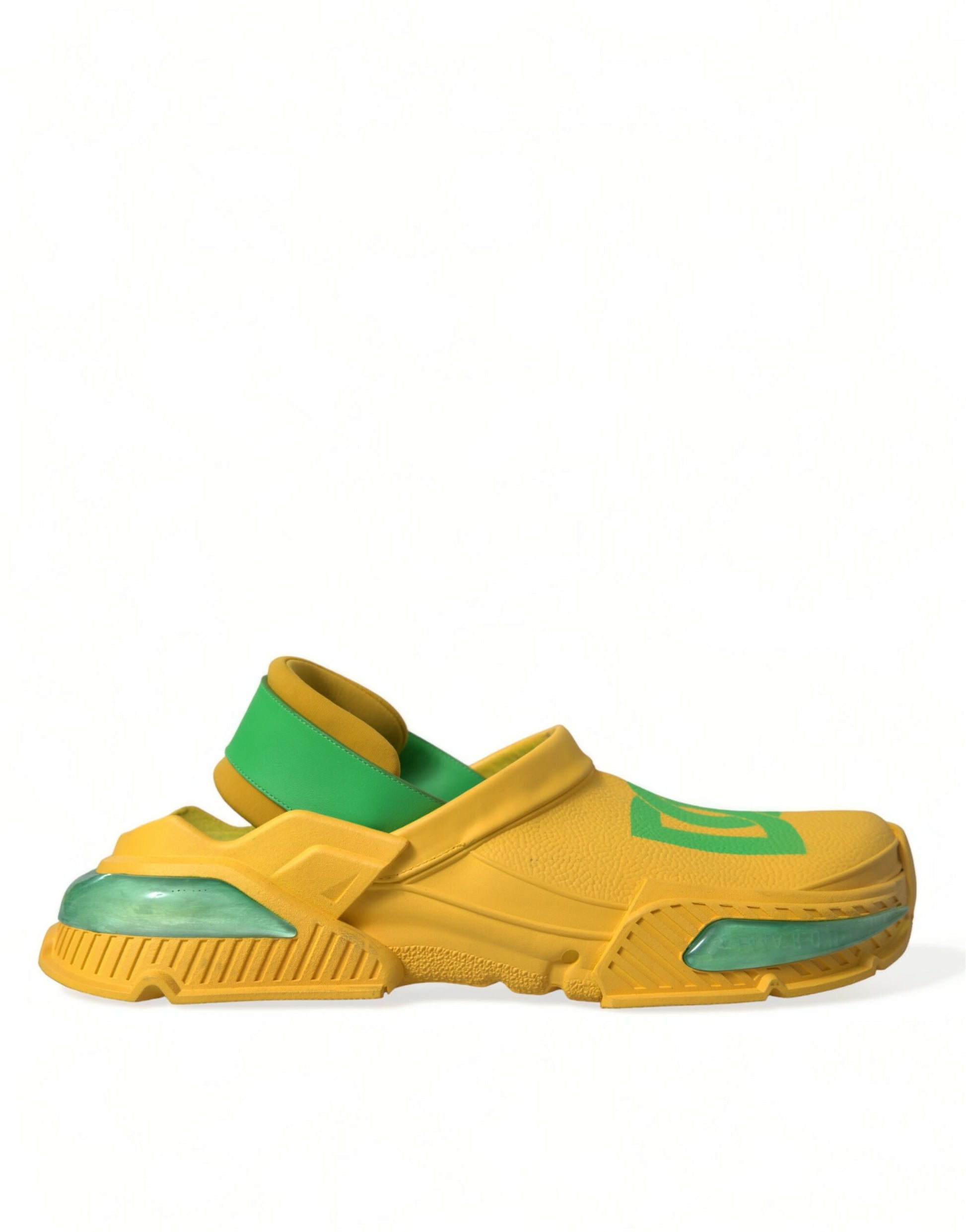 Dolce & Gabbana Yellow Slides for Men