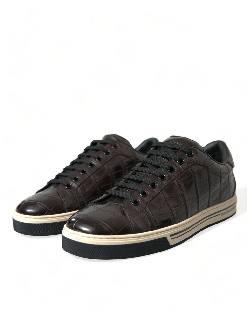 Dolce & Gabbana Brown Low Top Sneakers for Men detail view