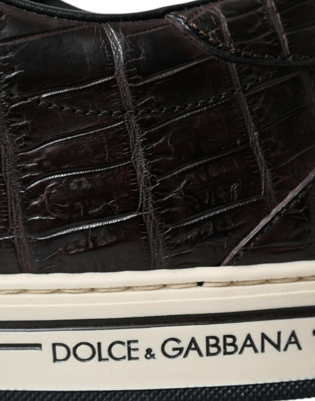 Dolce & Gabbana Brown Low Top Sneakers for Men additional view