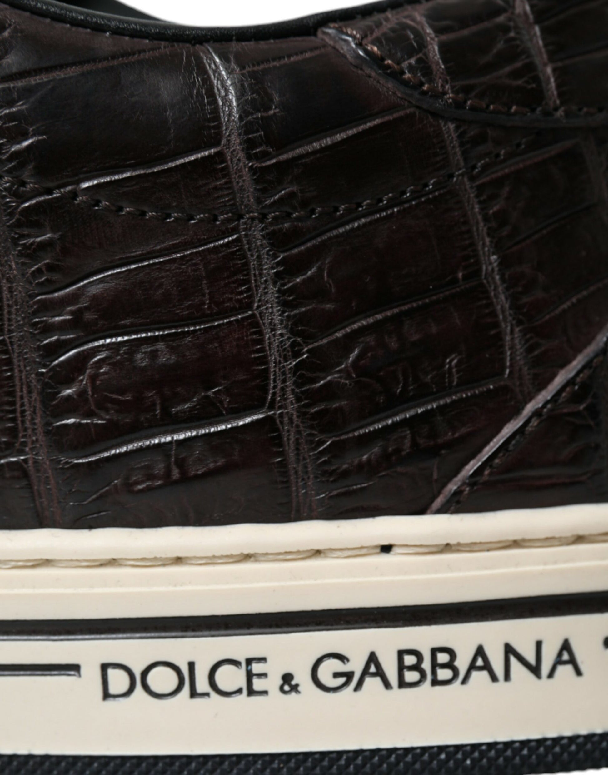 Dolce & Gabbana Brown Low Top Sneakers for Men additional view